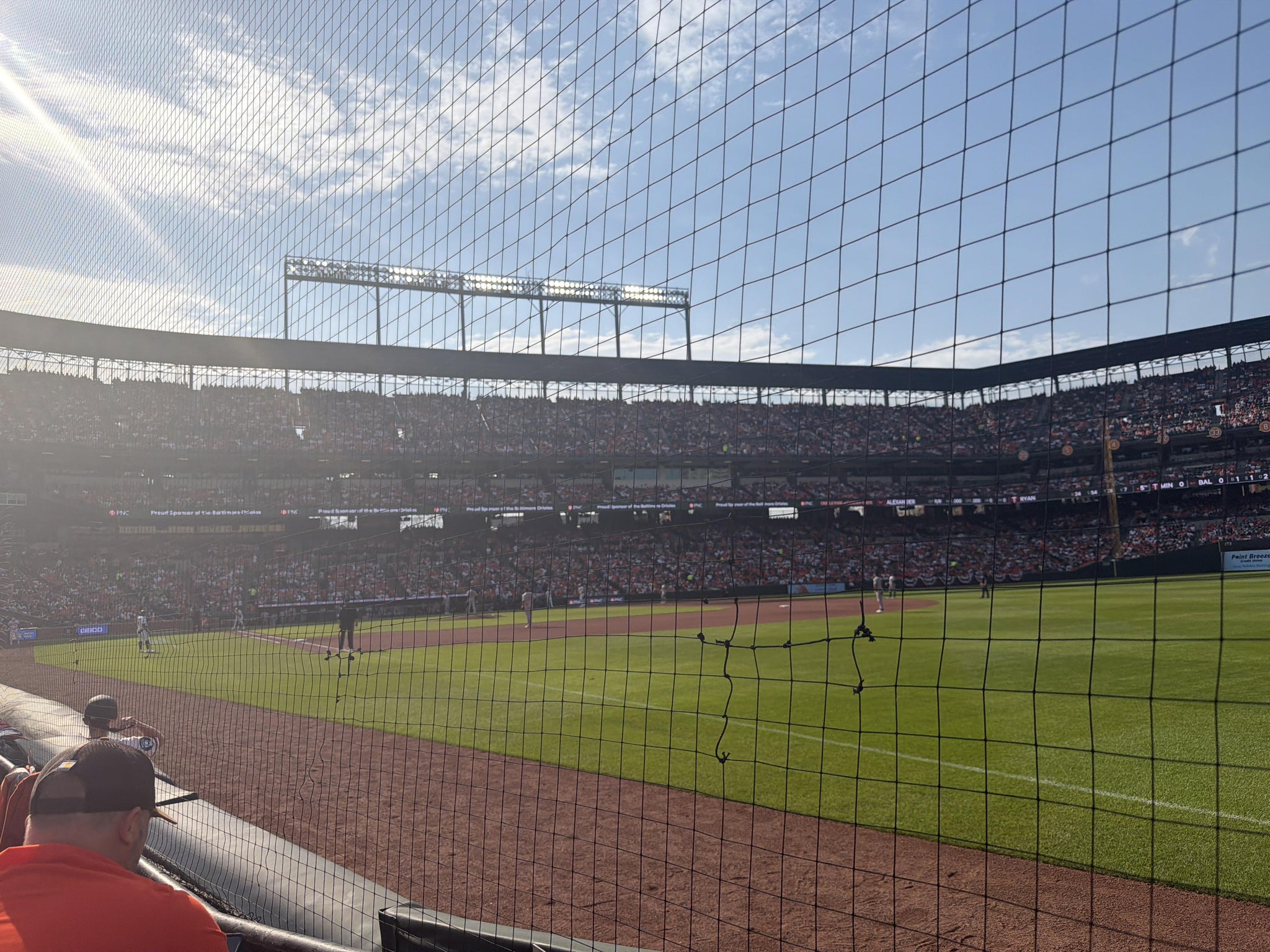 Real Fan View taken from Section 10 at Oriole Park at Camden Yards by Kaitlyn O