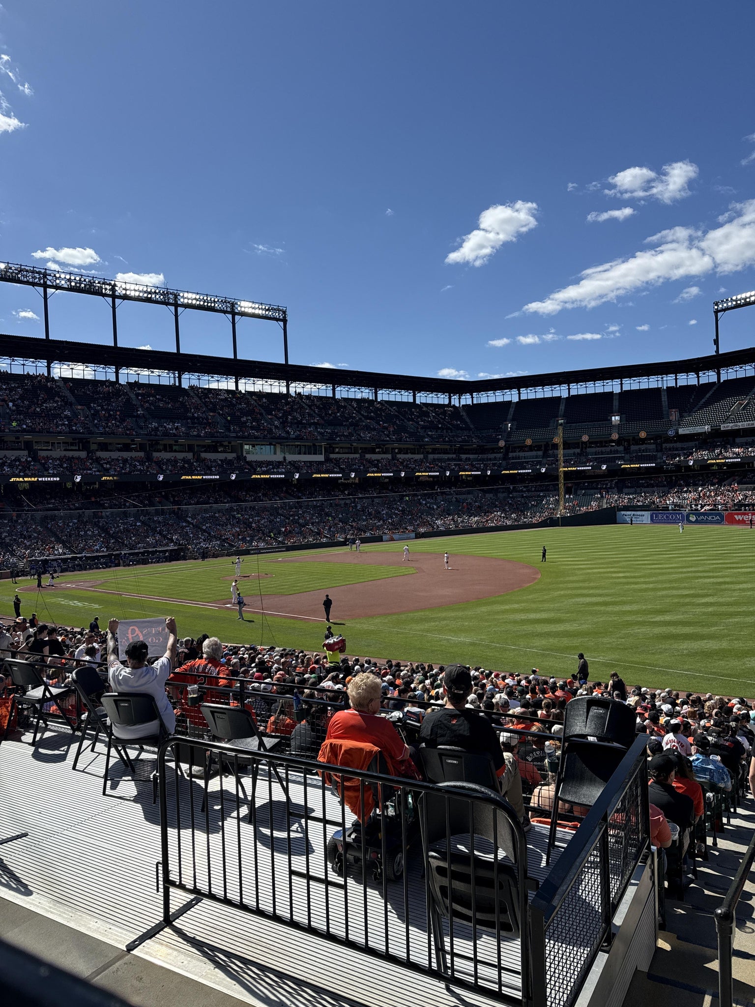 Real Fan View taken from Section 11 at Oriole Park at Camden Yards by Lauren G