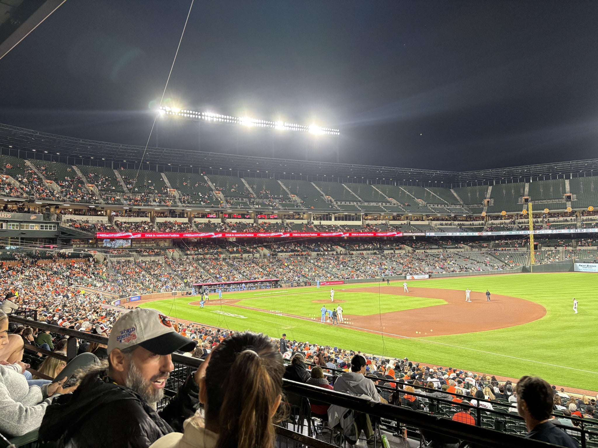 Real Fan View taken from Section 13 at Oriole Park at Camden Yards by Sandra D