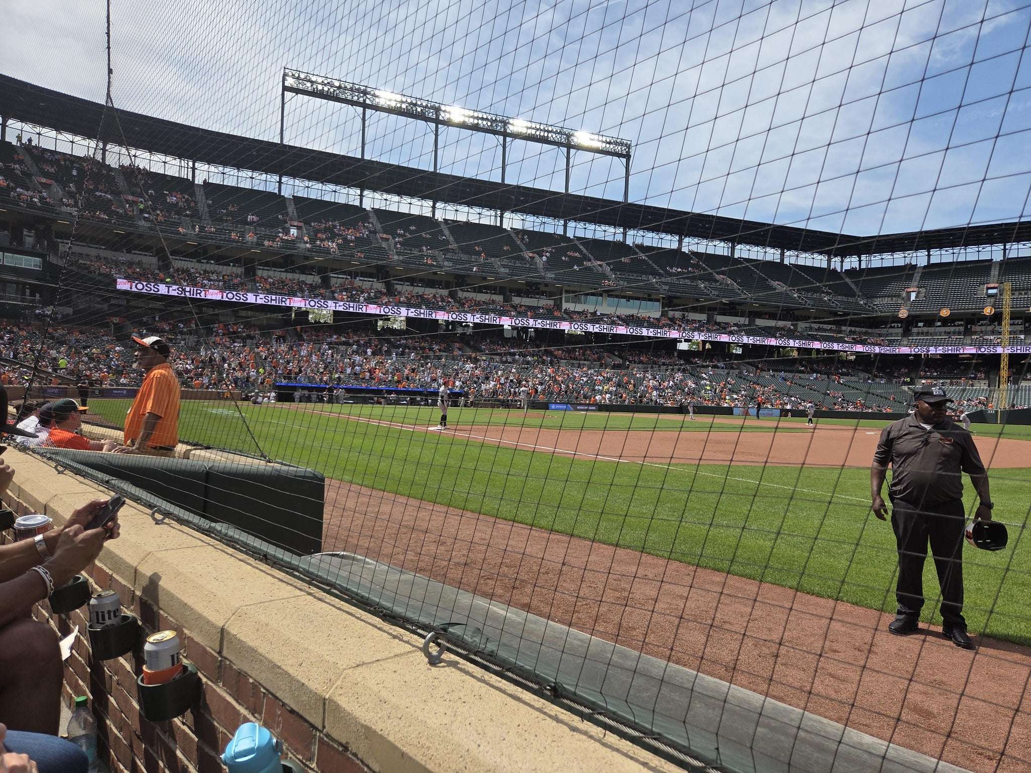 Real Fan View taken from Section 14 at Oriole Park at Camden Yards by Brian B