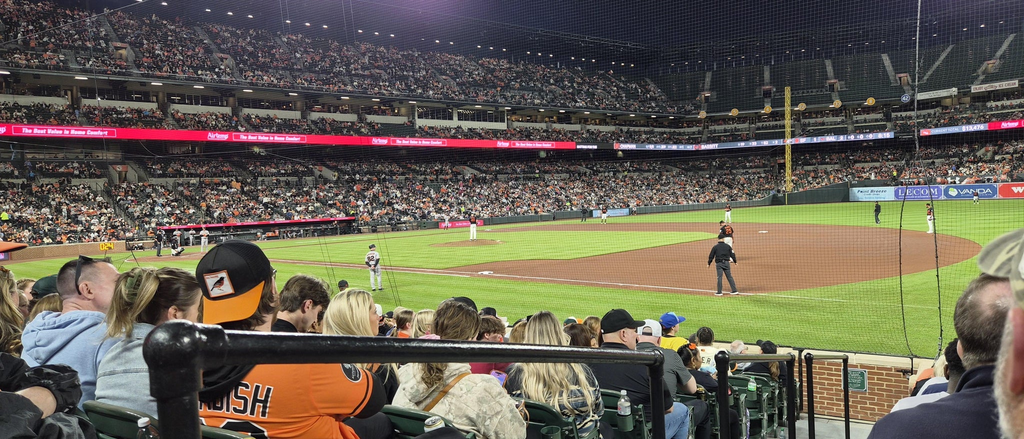 Real Fan View taken from Section 14 at Oriole Park at Camden Yards by Michael C