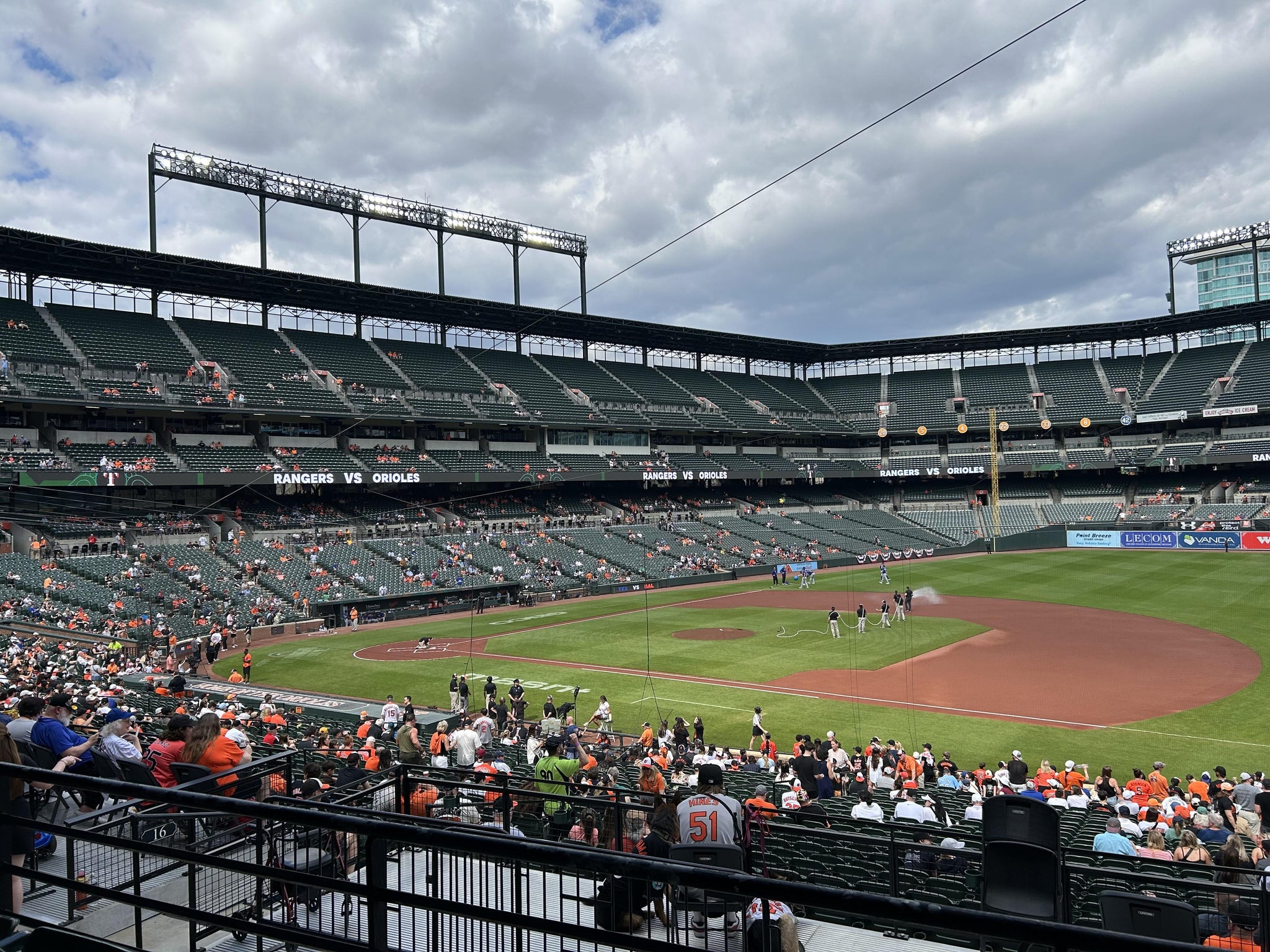 Real Fan View taken from Section 15 at Oriole Park at Camden Yards by Cynthia R
