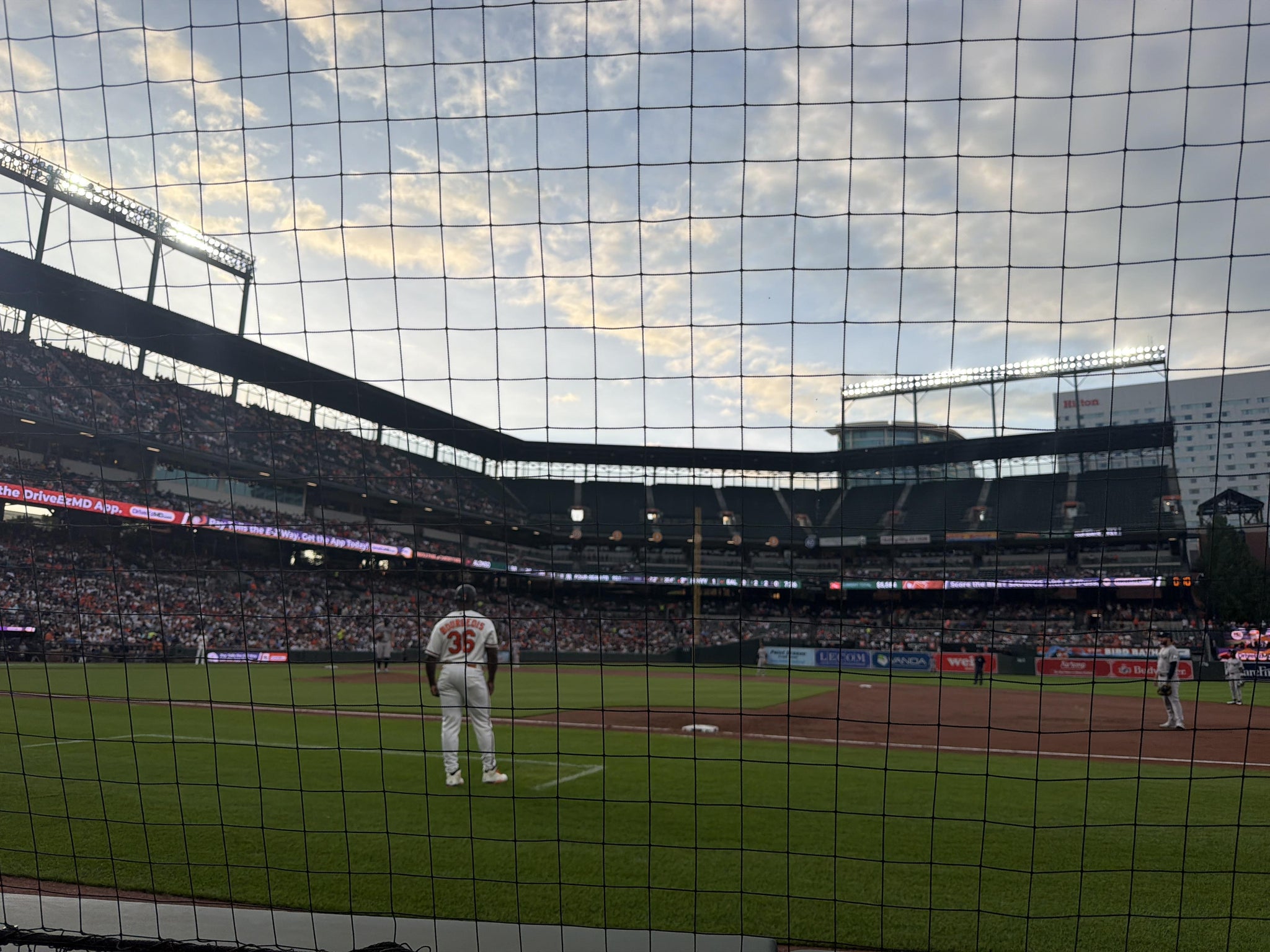Real Fan View taken from Section 18 at Oriole Park at Camden Yards by Sanford C