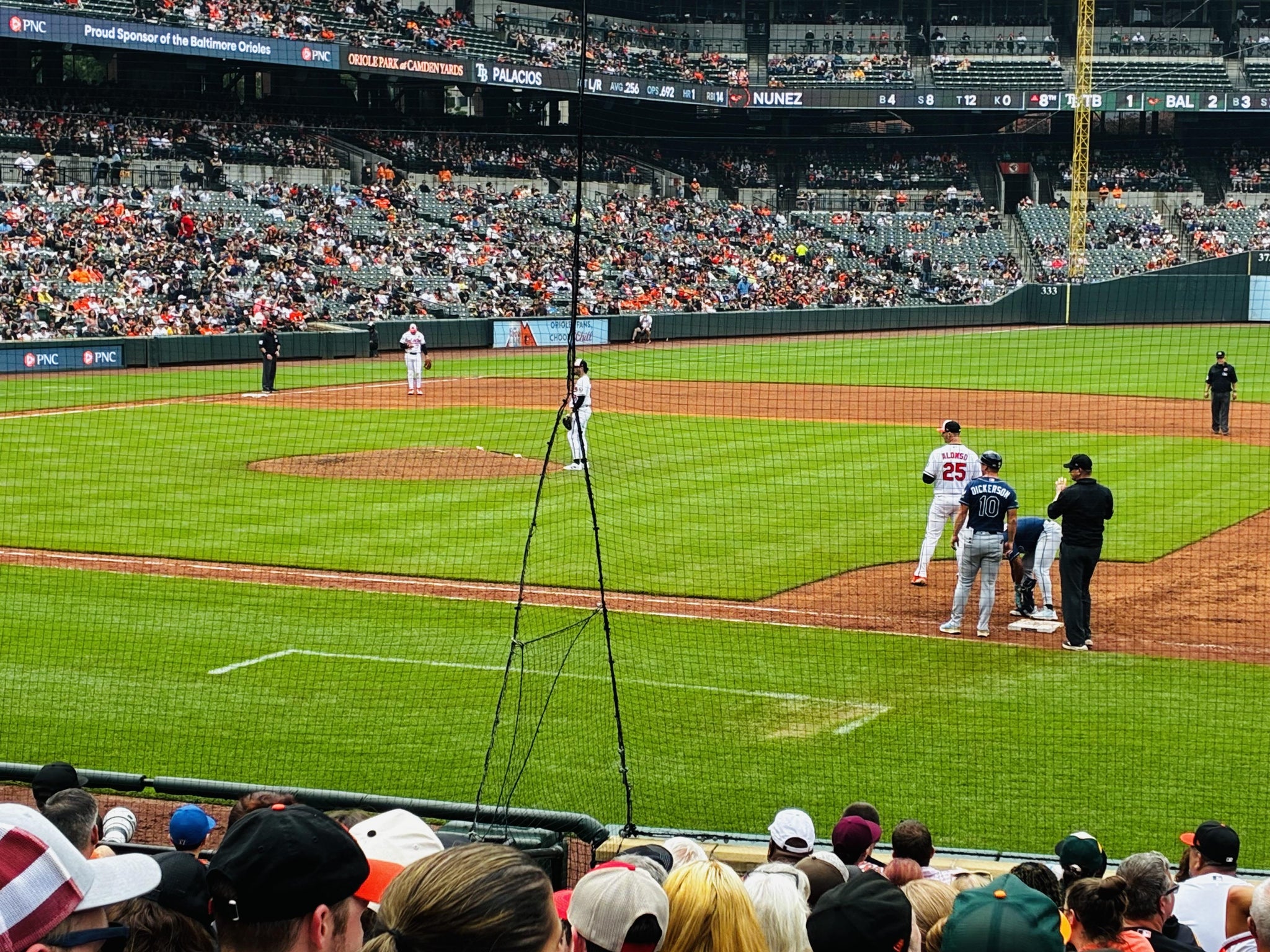 Real Fan View taken from Section 18 at Oriole Park at Camden Yards by Frank W