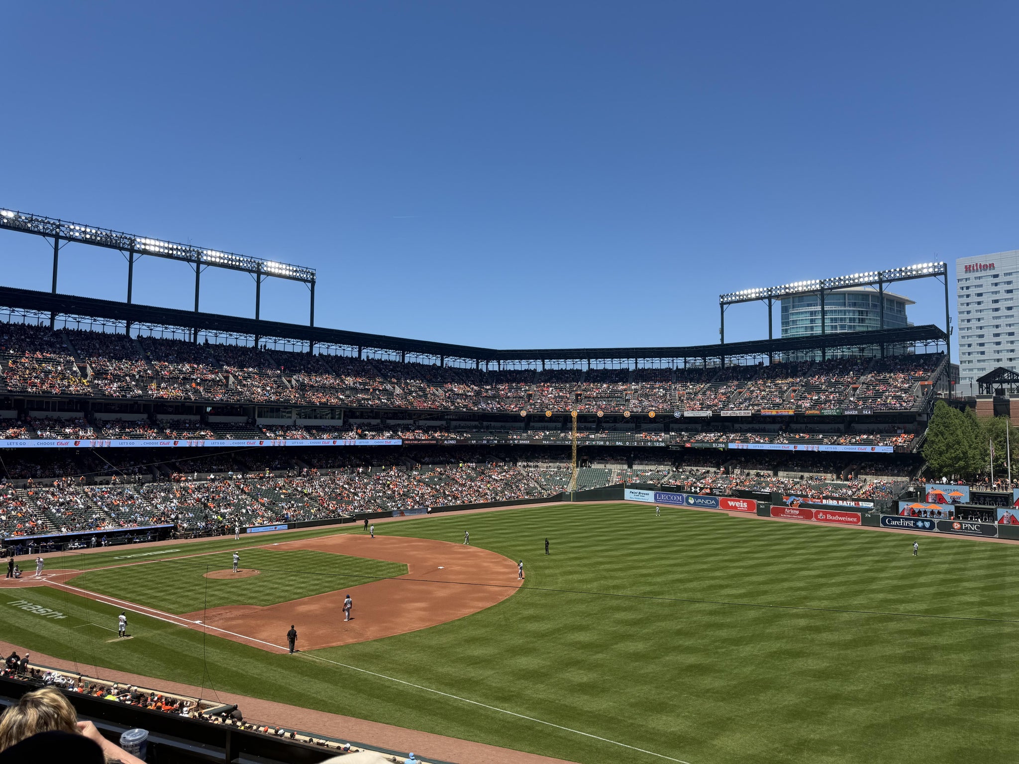 Real Fan View taken from Section 210 at Oriole Park at Camden Yards by Daniel V