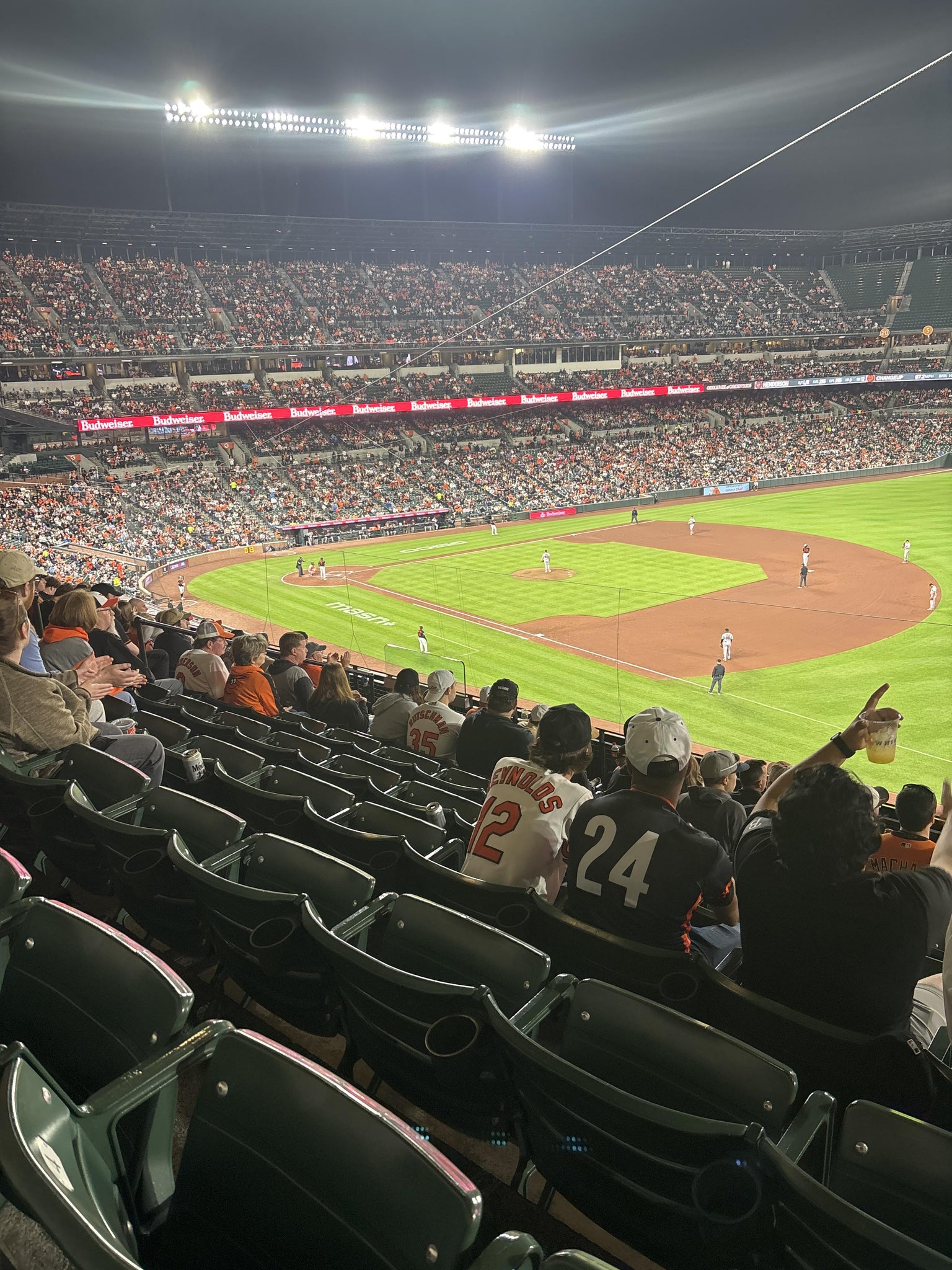 Real Fan View taken from Section 212 at Oriole Park at Camden Yards by Michael  P