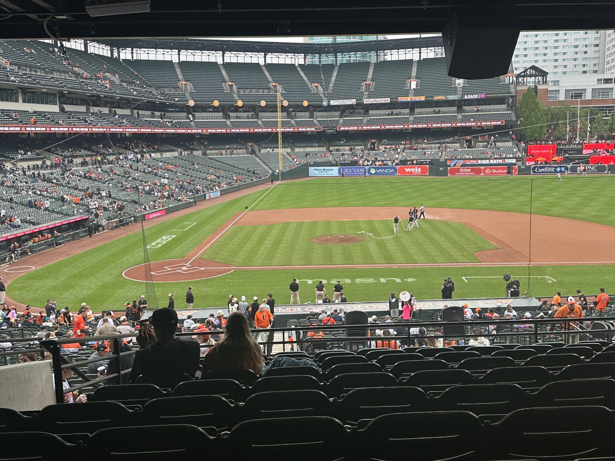 Real Fan View taken from Section 23 at Oriole Park at Camden Yards by Rebecca B