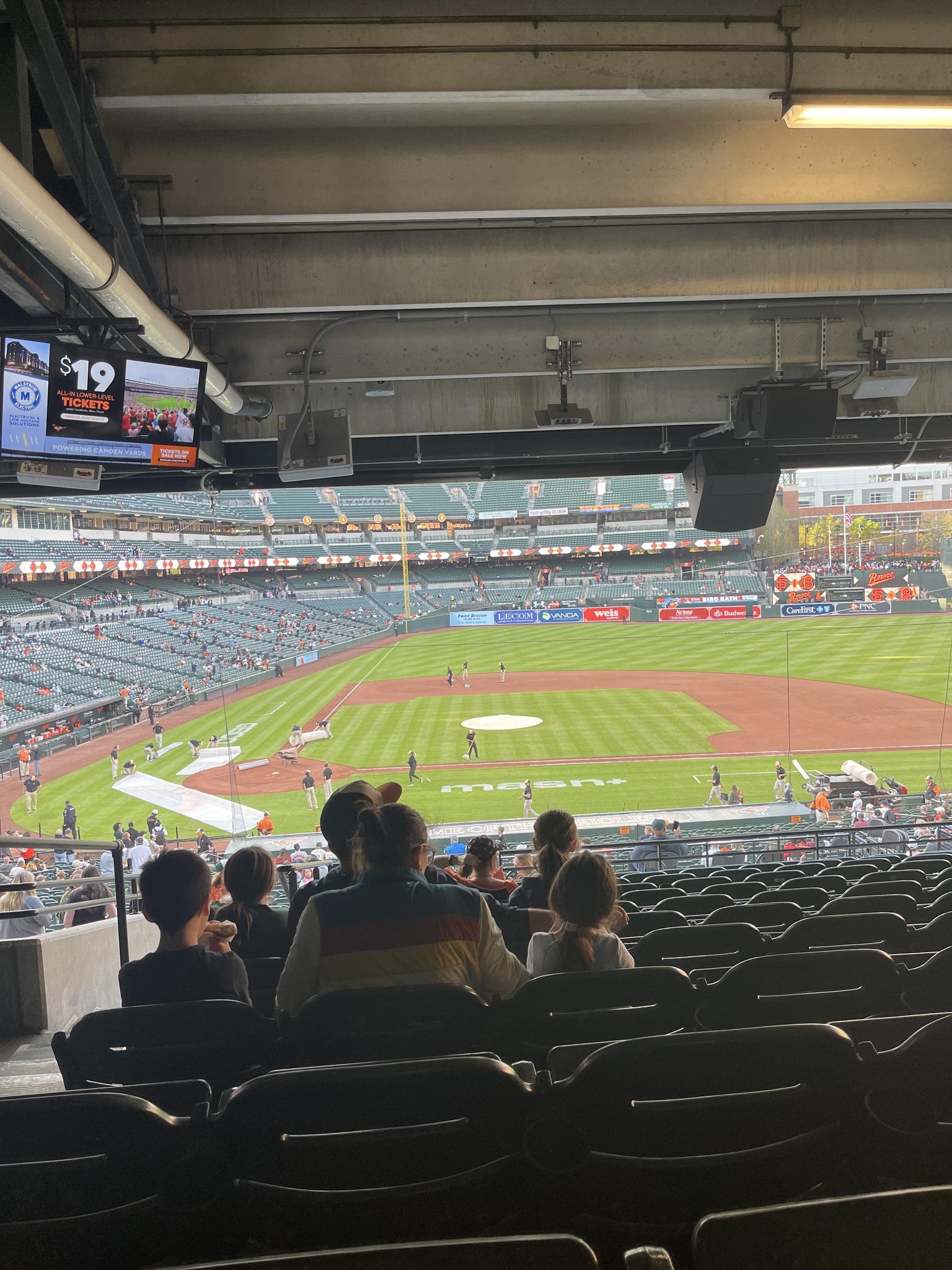 Real Fan View taken from Section 23 at Oriole Park at Camden Yards by Juan M