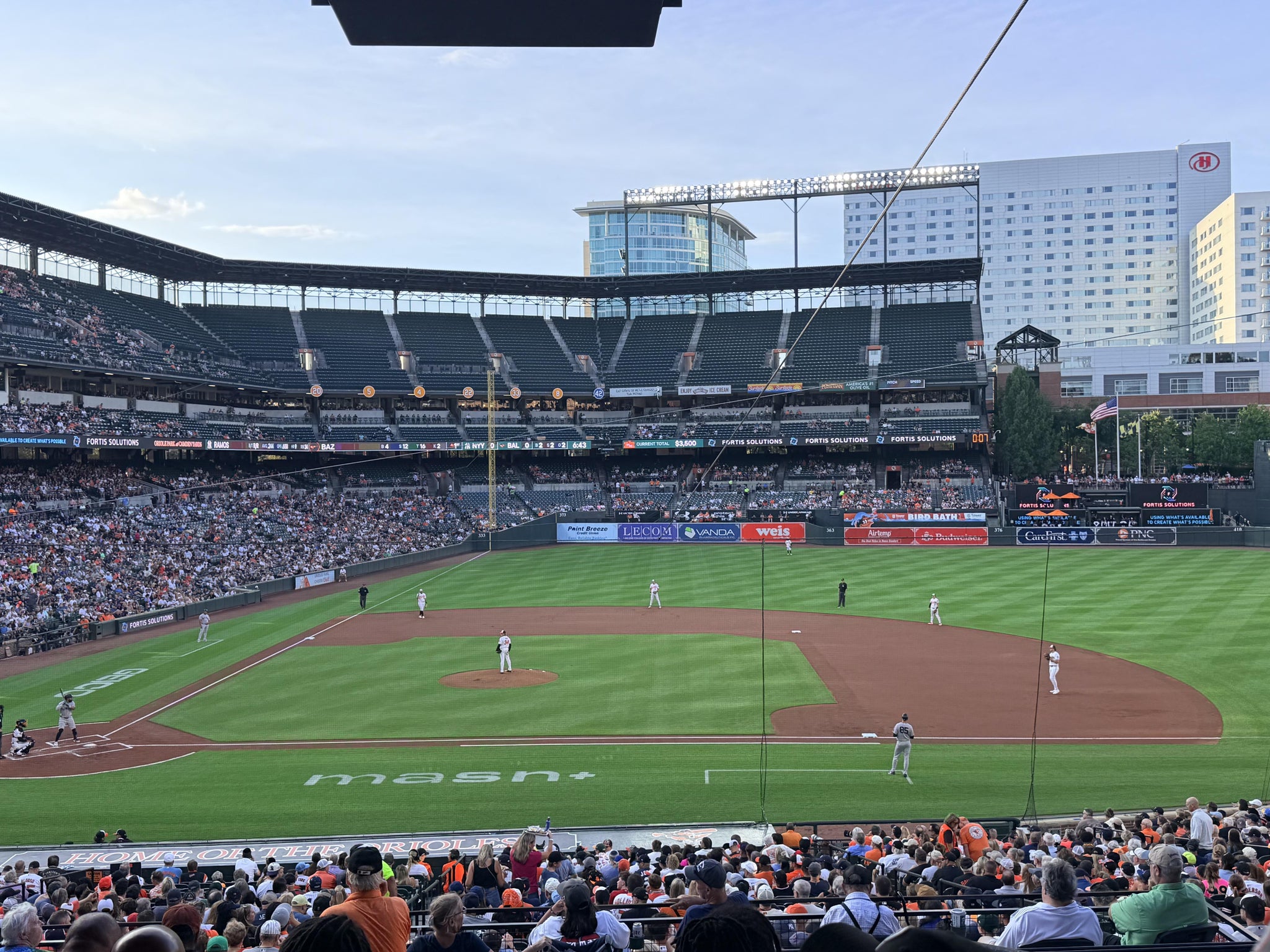 Real Fan View taken from Section 23 at Oriole Park at Camden Yards by Anissa S