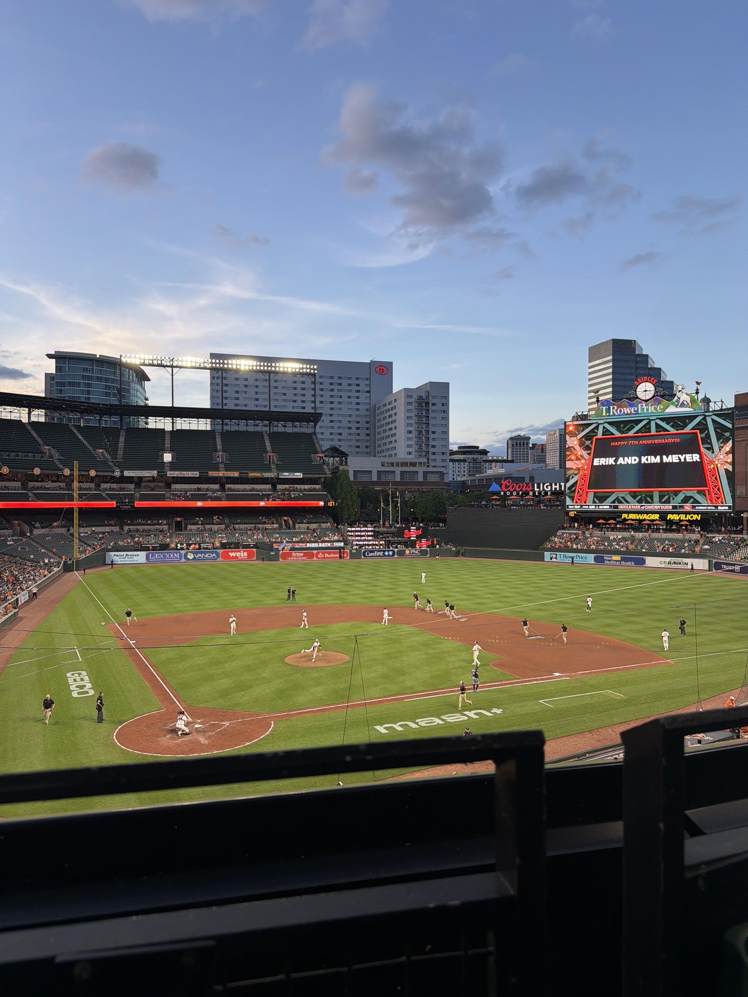 Real Fan View taken from Section 230 at Oriole Park at Camden Yards by Chantel F