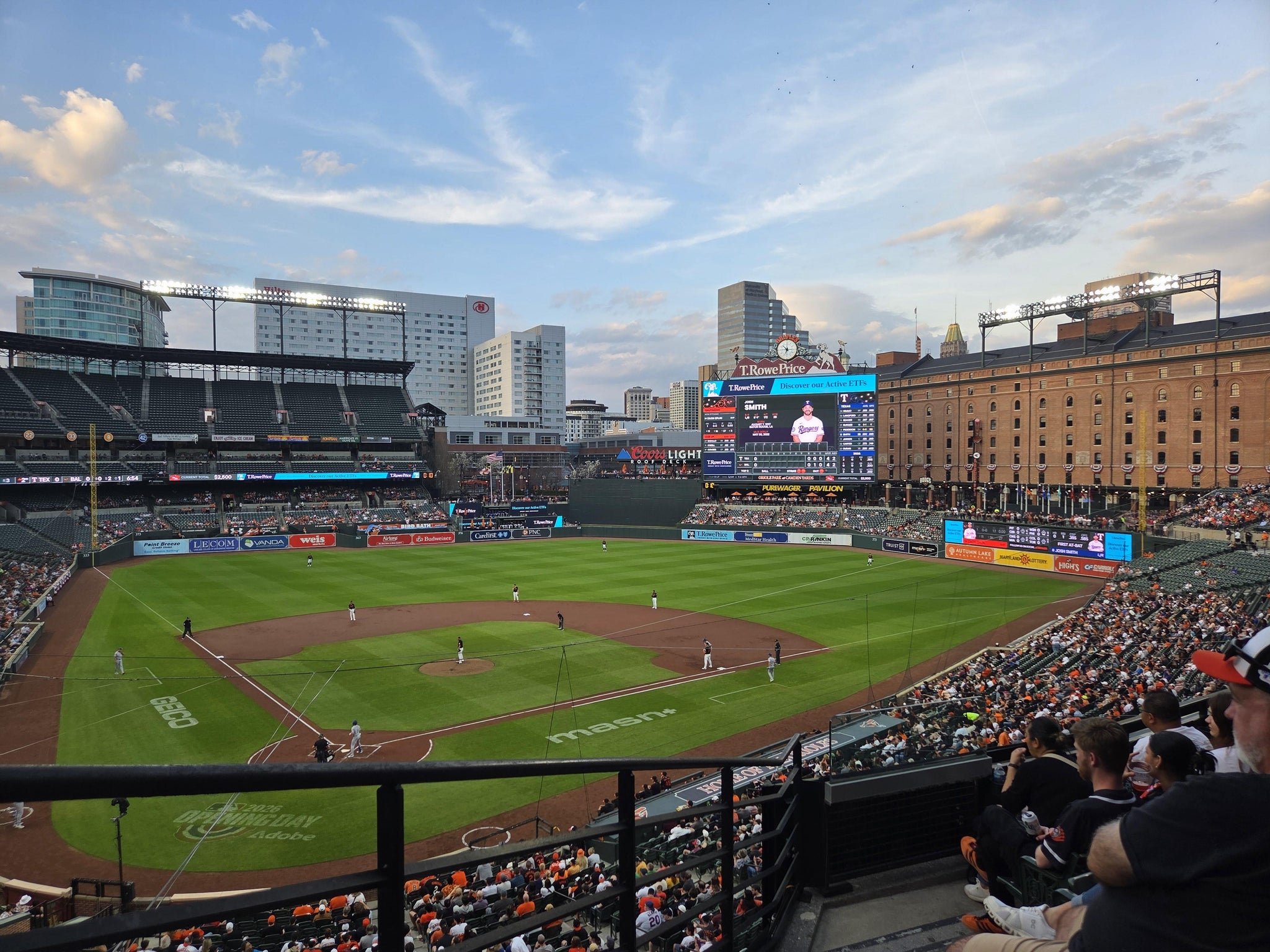 Real Fan View taken from Section 230 at Oriole Park at Camden Yards by Ronald M
