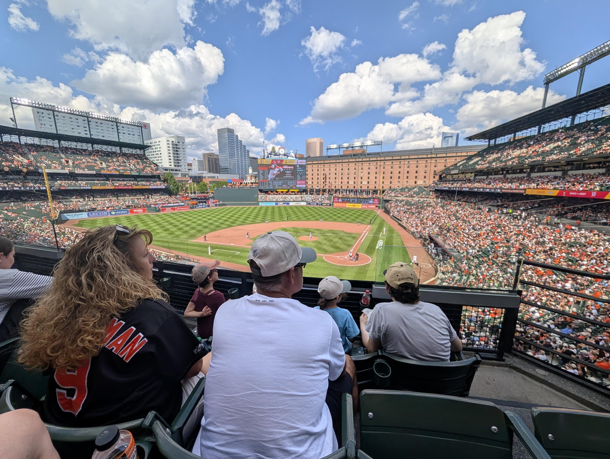 Real Fan View taken from Section 242 at Oriole Park at Camden Yards by Adam W