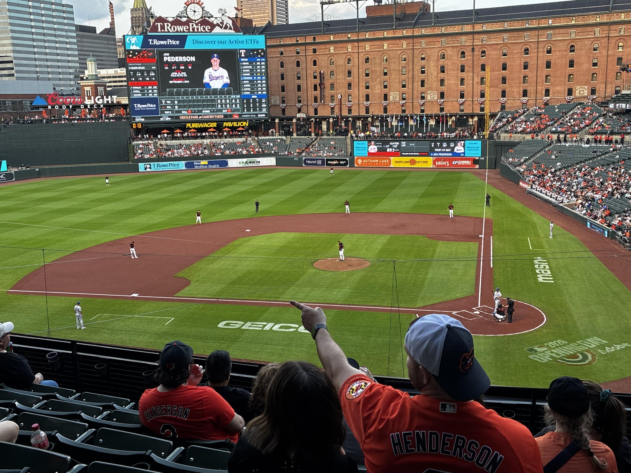 Real Fan View taken from Section 244 at Oriole Park at Camden Yards by Dawn G