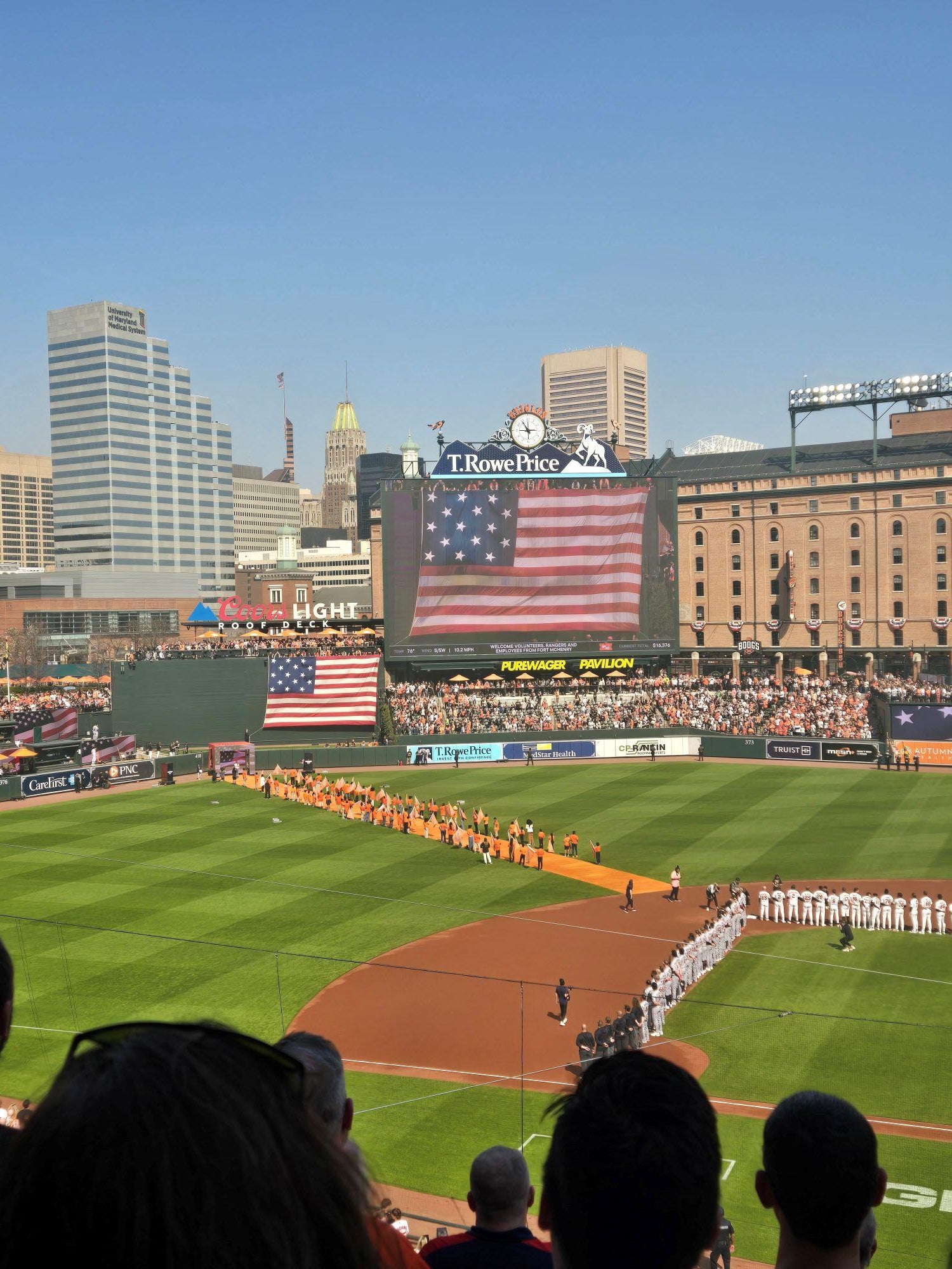 Real Fan View taken from Section 246 at Oriole Park at Camden Yards by Esther K