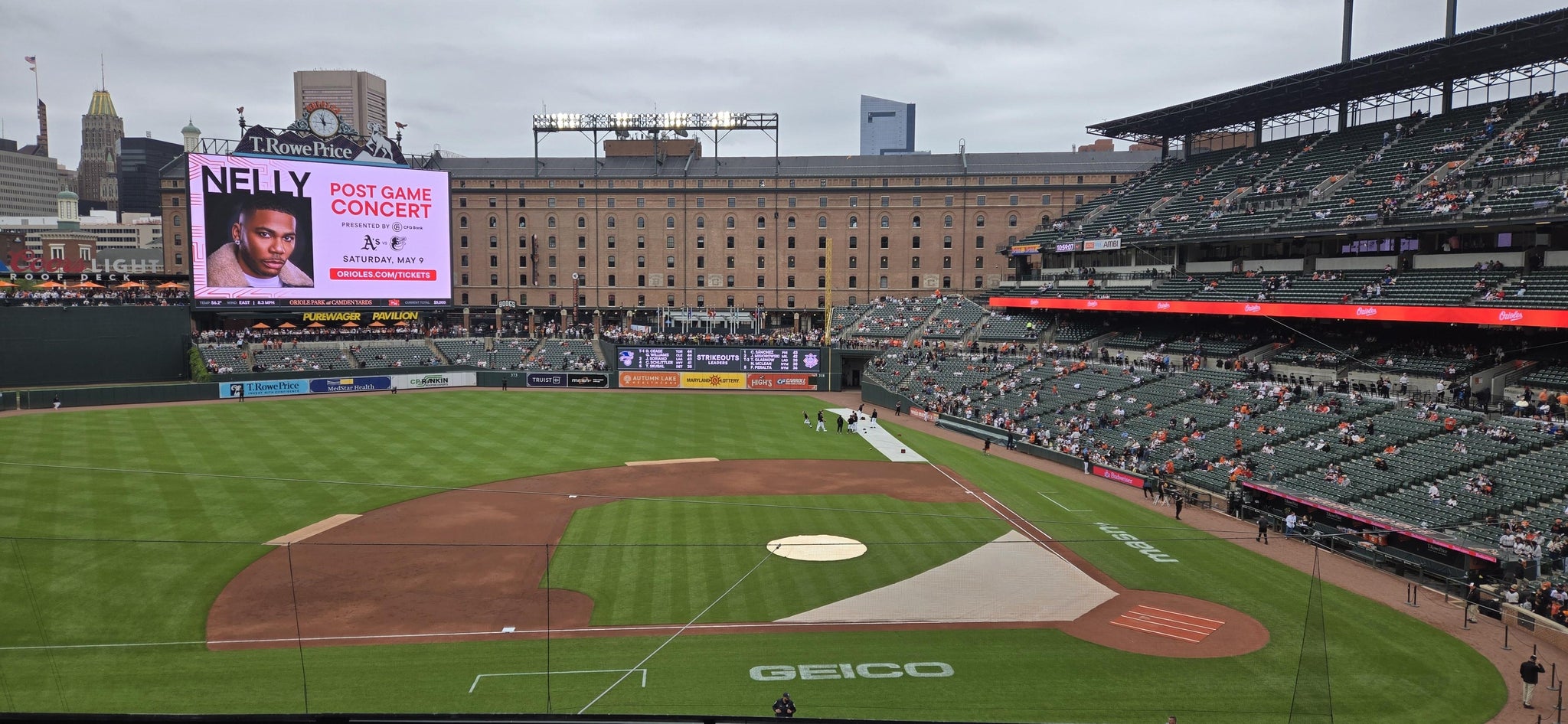 Real Fan View taken from Section 248 at Oriole Park at Camden Yards by Maureen k D