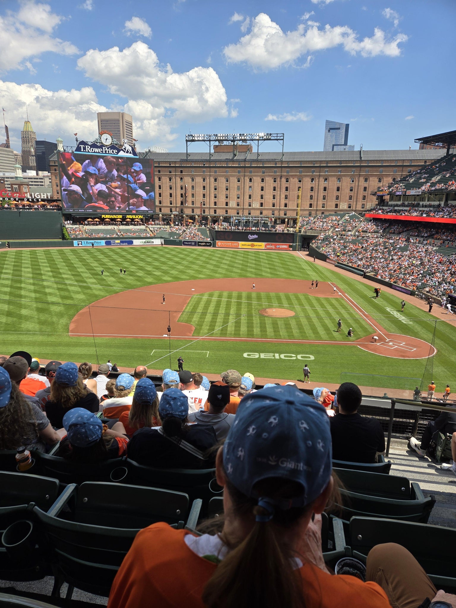 Real Fan View taken from Section 248 at Oriole Park at Camden Yards by Esther K