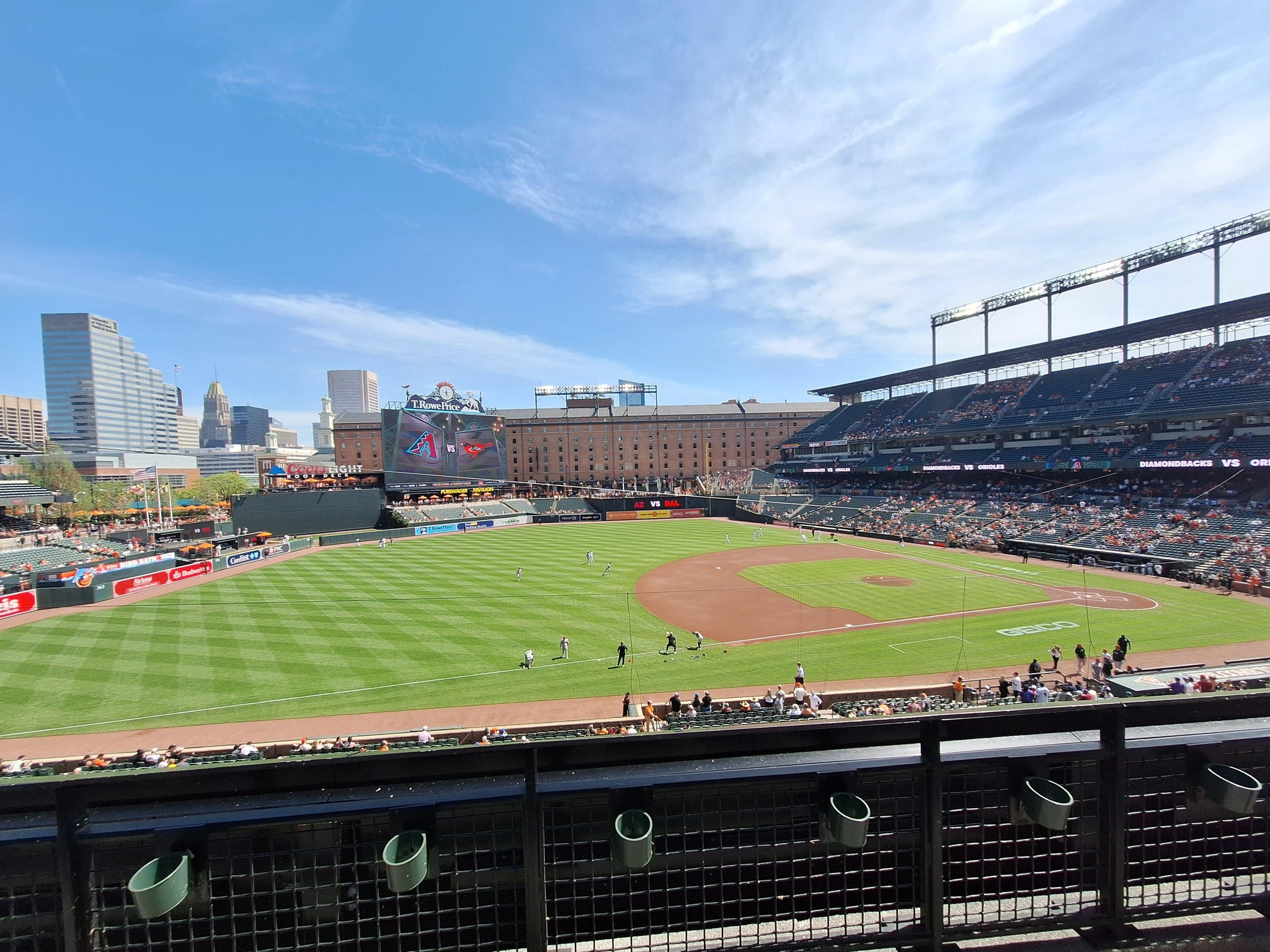 Real Fan View taken from Section 256 at Oriole Park at Camden Yards by Terrance D