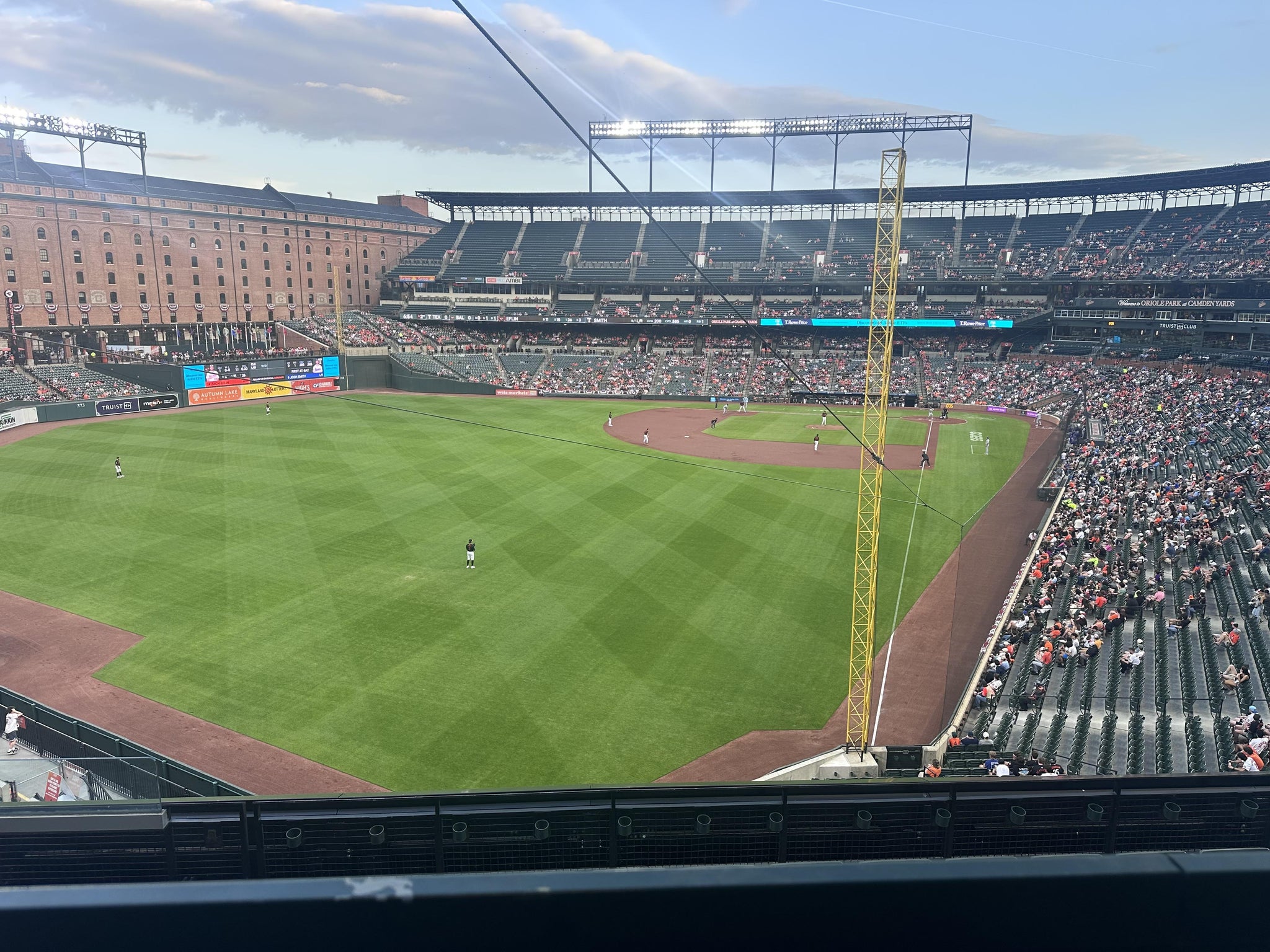 Real Fan View taken from Section 276 at Oriole Park at Camden Yards by Edward H