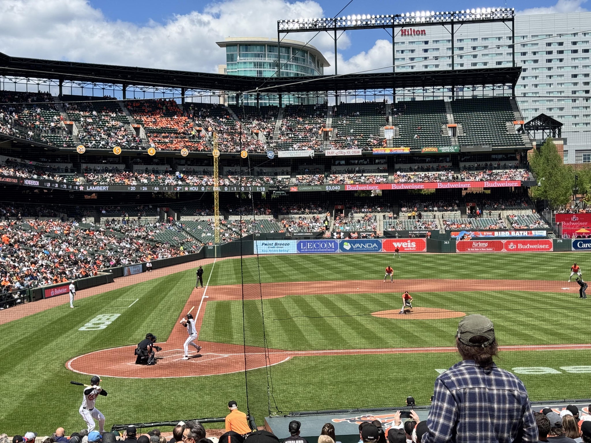 Real Fan View taken from Section 28 at Oriole Park at Camden Yards by Josh W