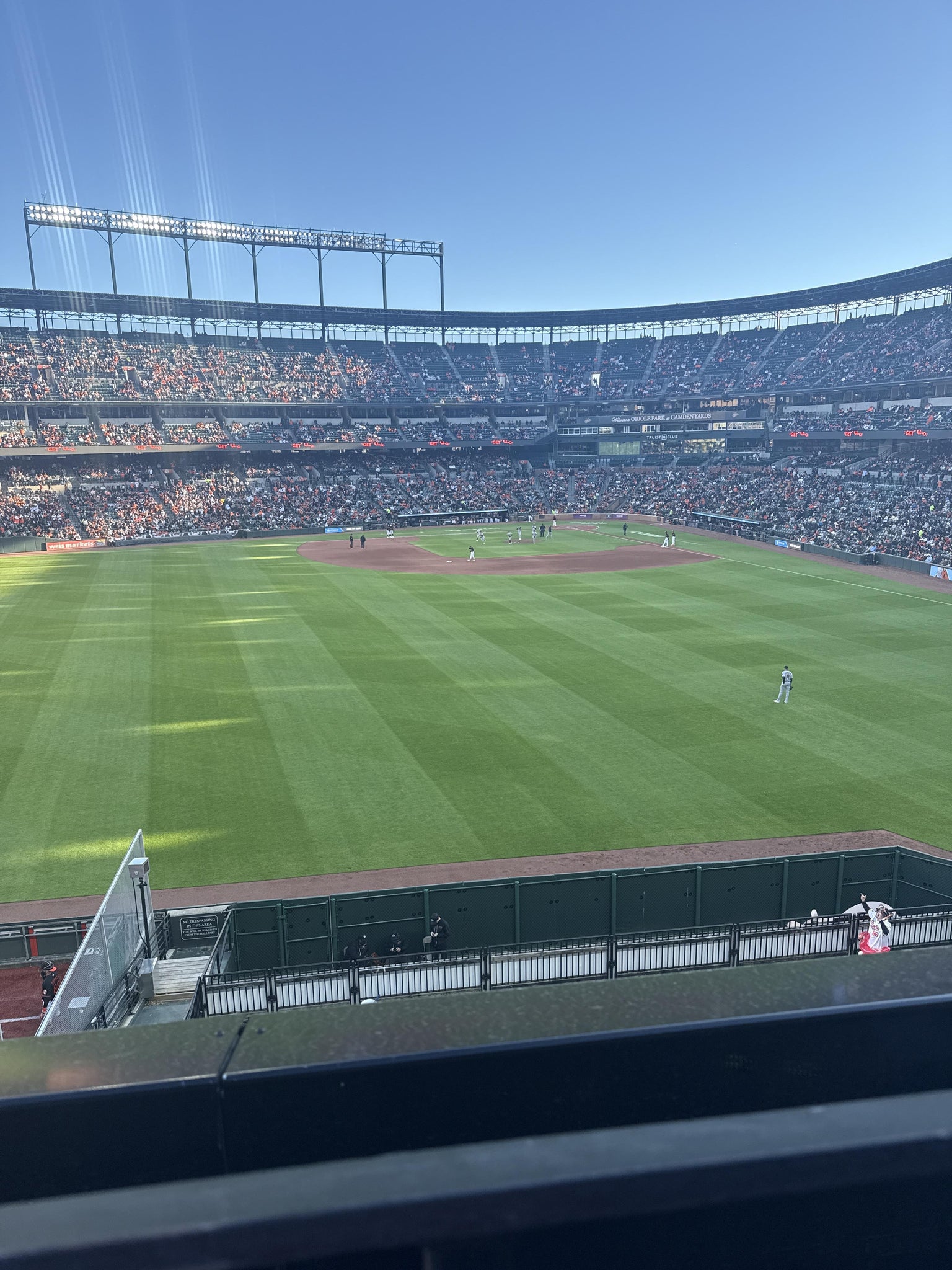 Real Fan View taken from Section 288 at Oriole Park at Camden Yards by Julia S