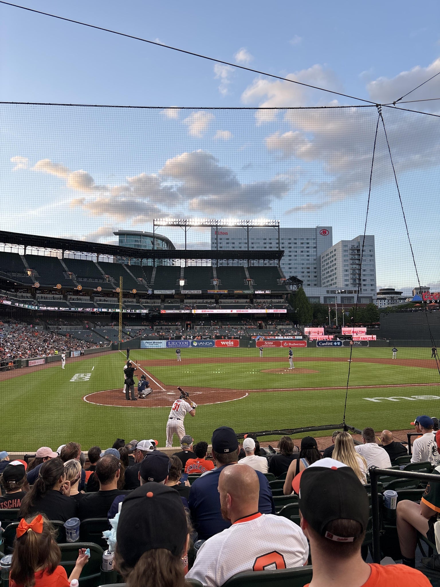 Real Fan View taken from Section 30 at Oriole Park at Camden Yards by Bridget L