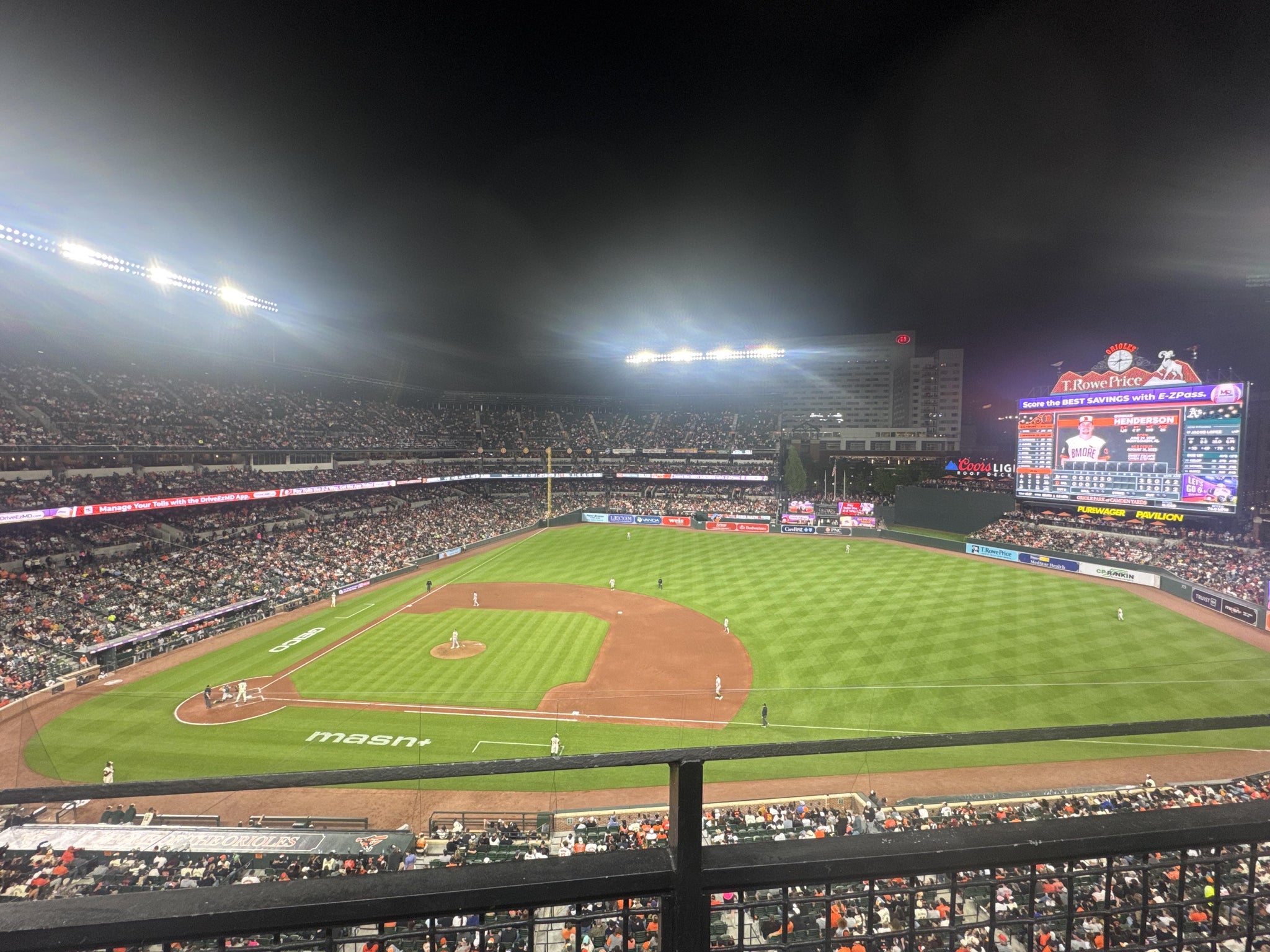 Real Fan View taken from Section 320 at Oriole Park at Camden Yards by Larry P