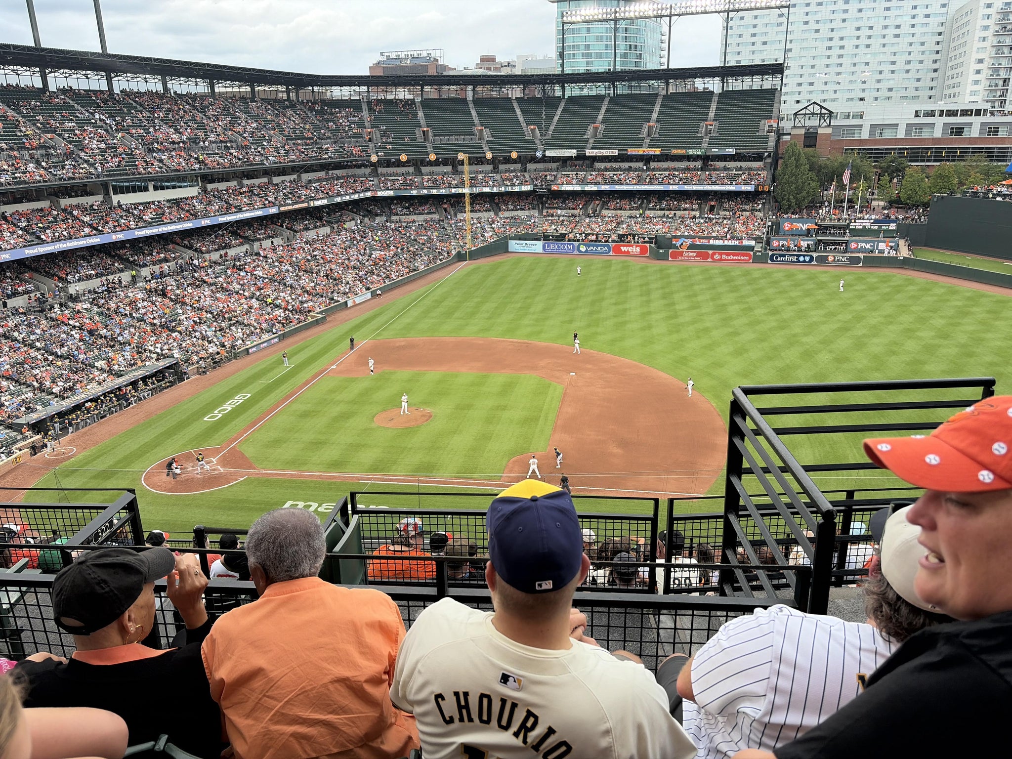 Real Fan View taken from Section 322 at Oriole Park at Camden Yards by Katelynn Z