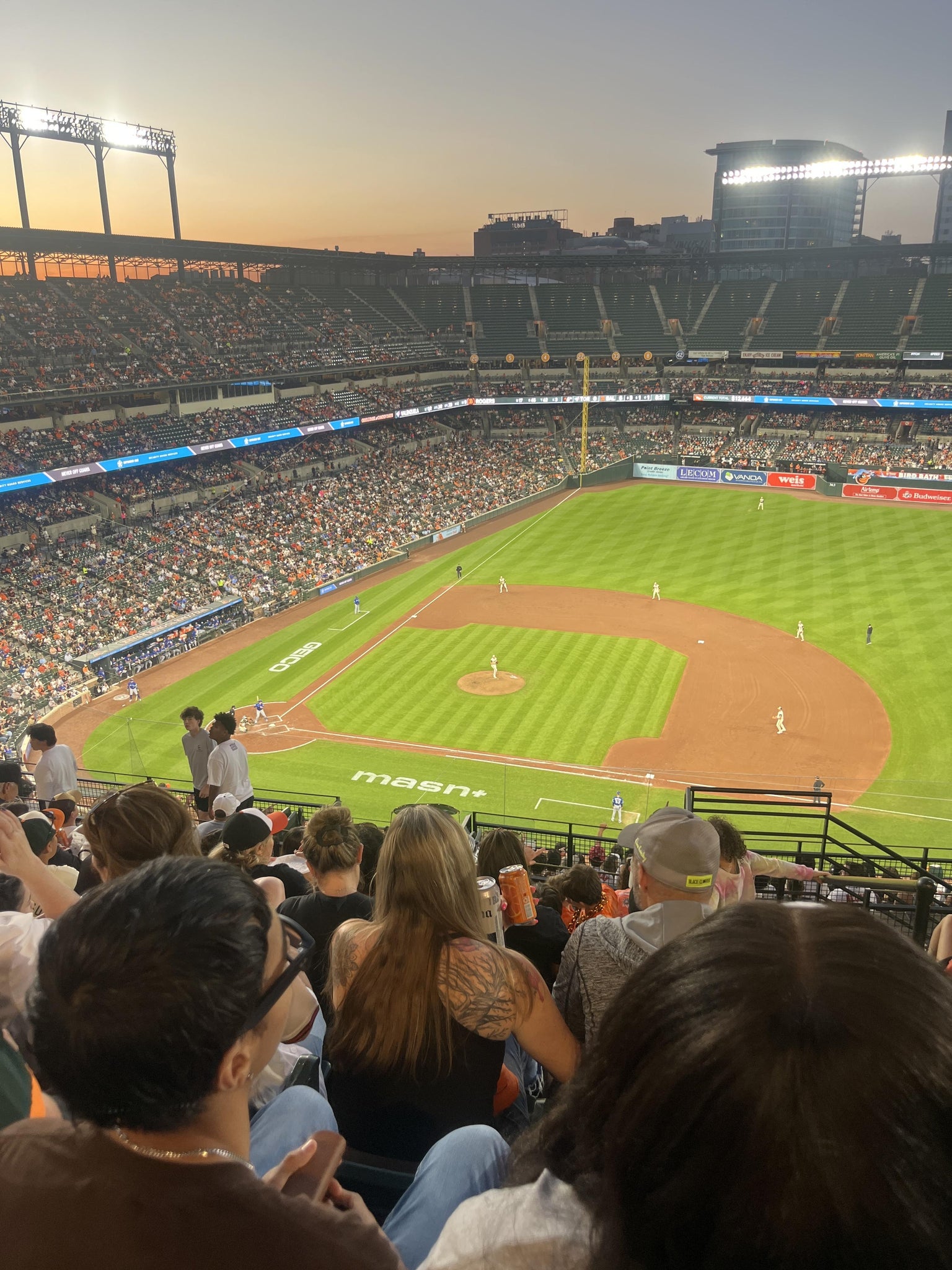 Real Fan View taken from Section 322 at Oriole Park at Camden Yards by Daniela B
