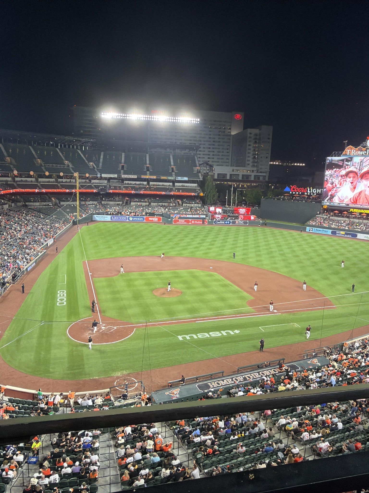 Real Fan View taken from Section 328 at Oriole Park at Camden Yards by Kevin C