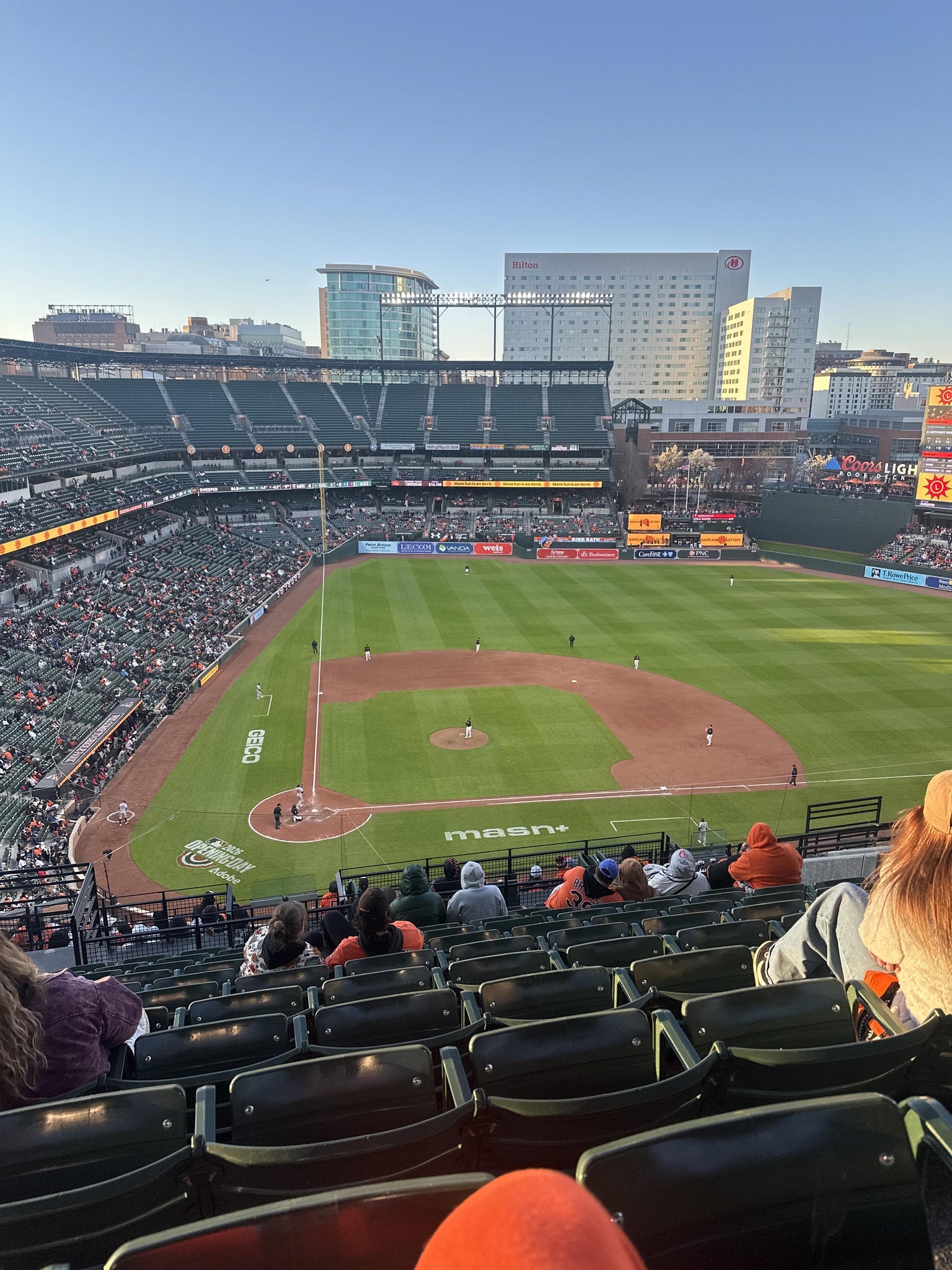 Real Fan View taken from Section 328 at Oriole Park at Camden Yards by Francis M