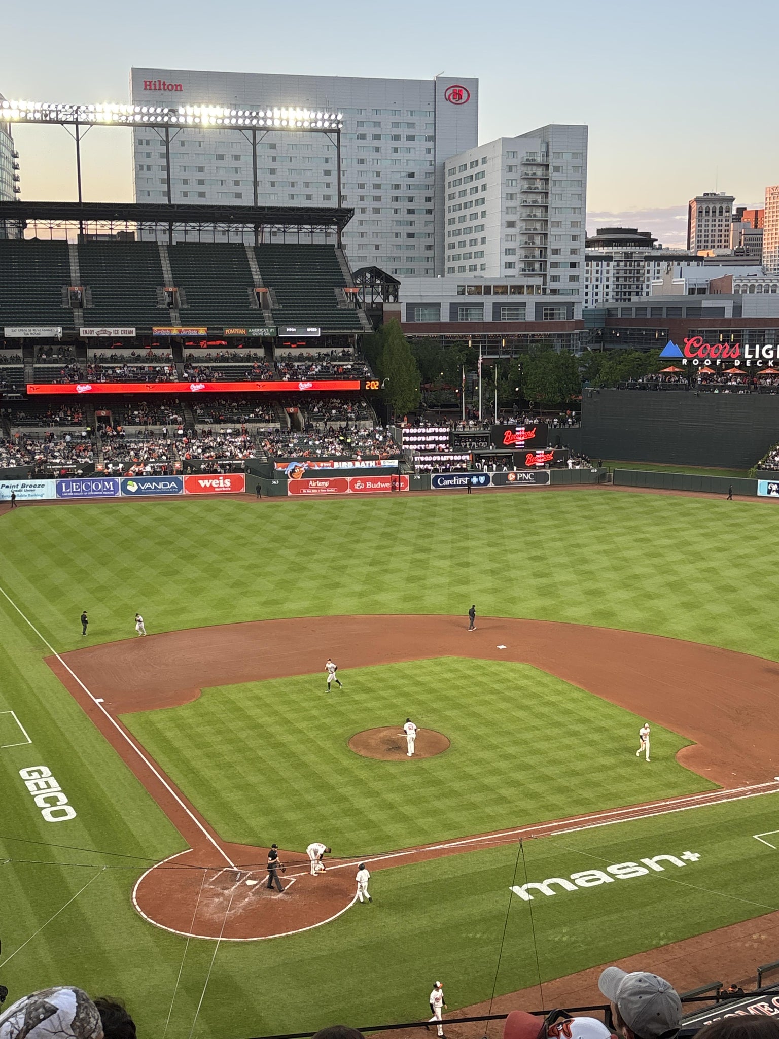 Real Fan View taken from Section 330 at Oriole Park at Camden Yards by Chris S