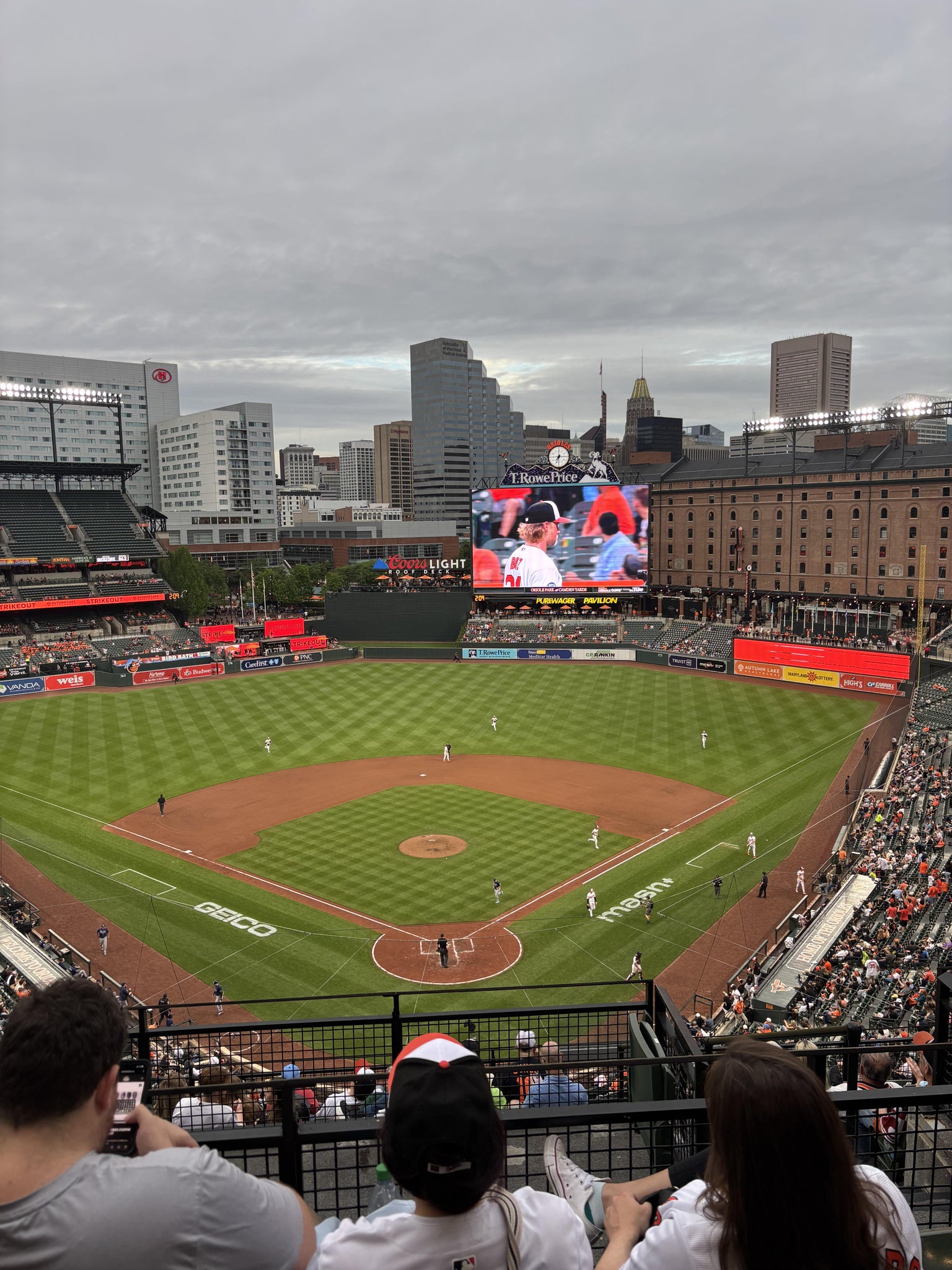 Real Fan View taken from Section 336 at Oriole Park at Camden Yards by Carolyn K