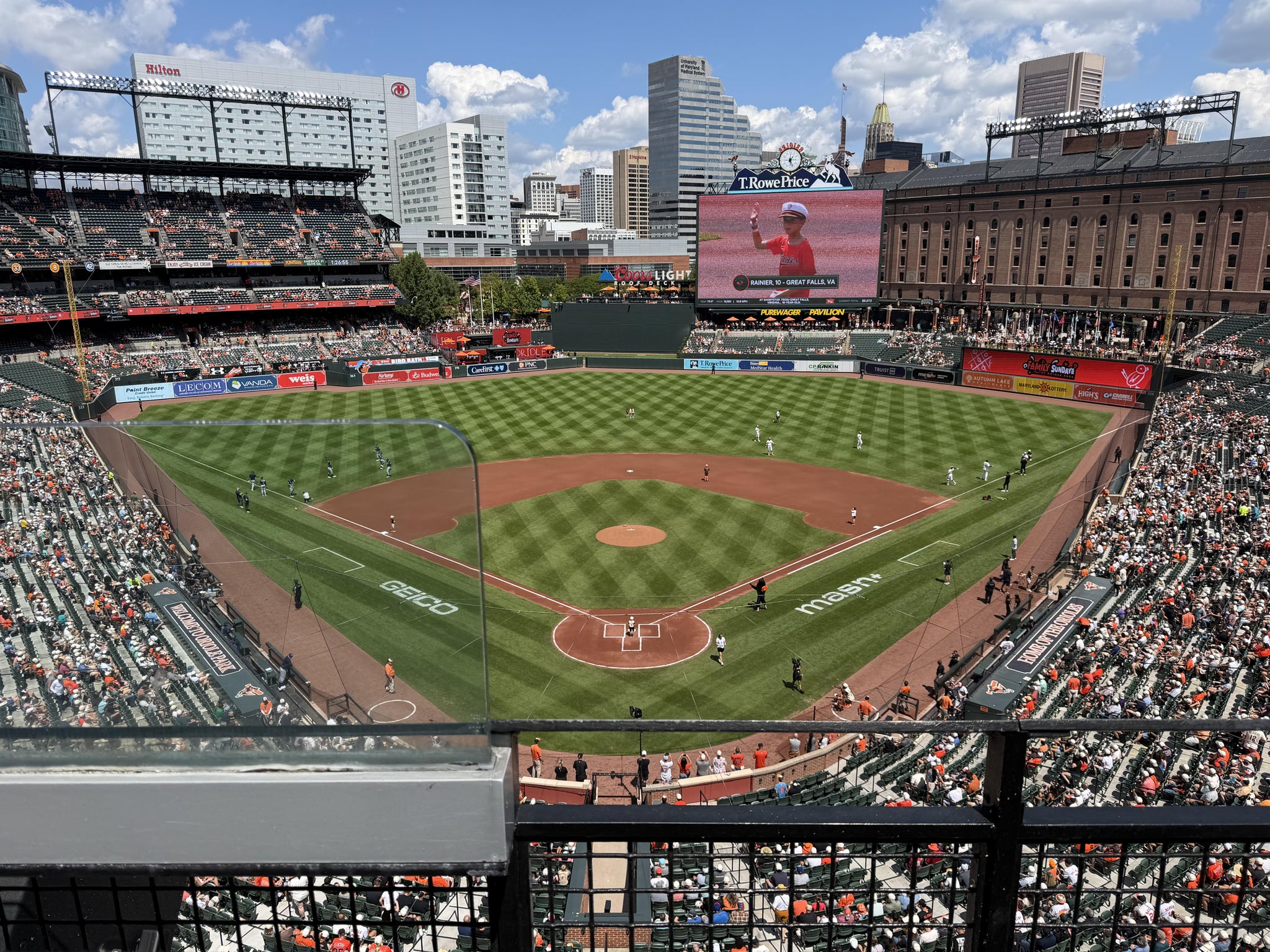 Real Fan View taken from Section 336 at Oriole Park at Camden Yards by Christopher J