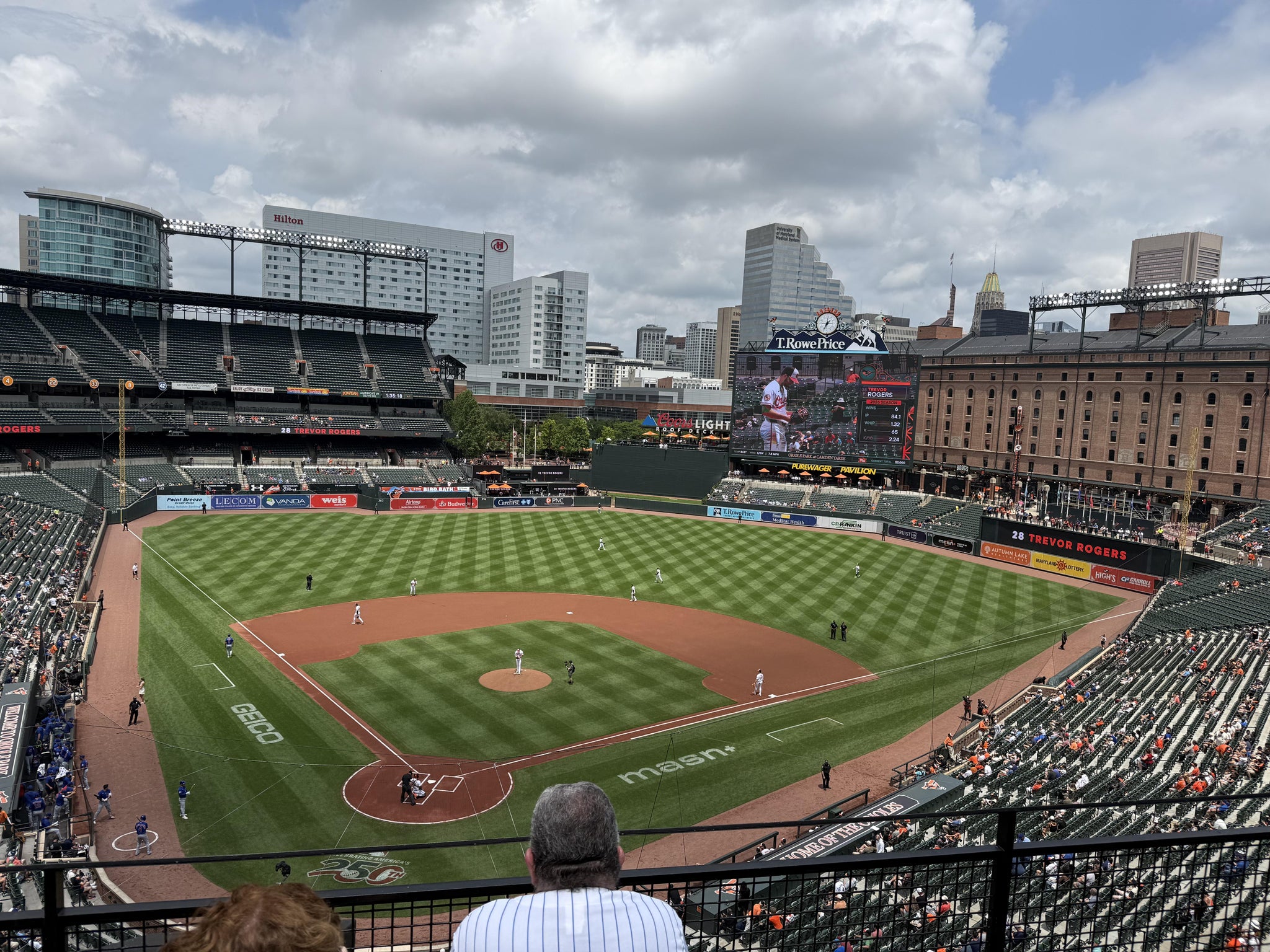 Real Fan View taken from Section 336 at Oriole Park at Camden Yards by Janet C