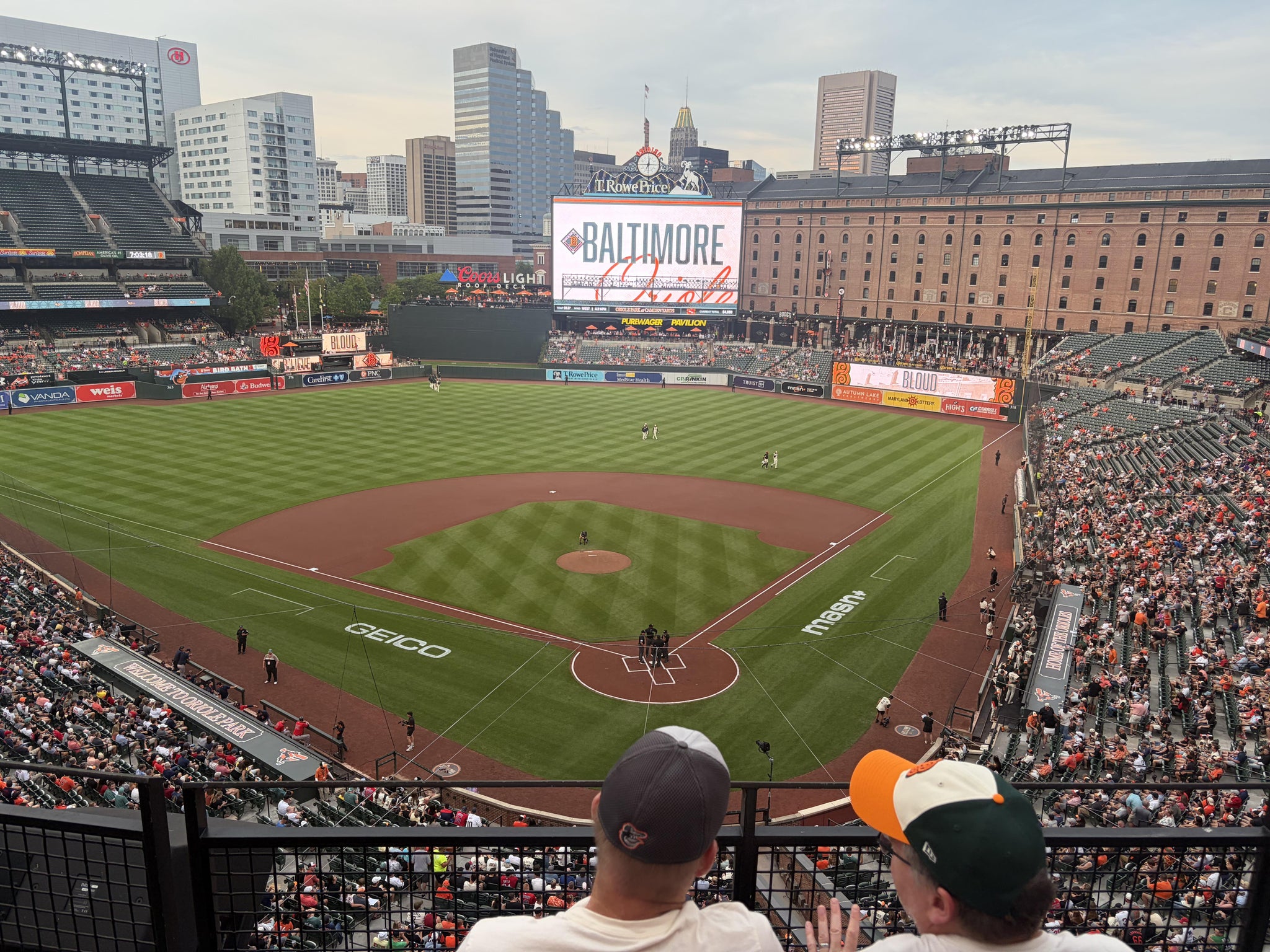 Real Fan View taken from Section 340 at Oriole Park at Camden Yards by Joanne H