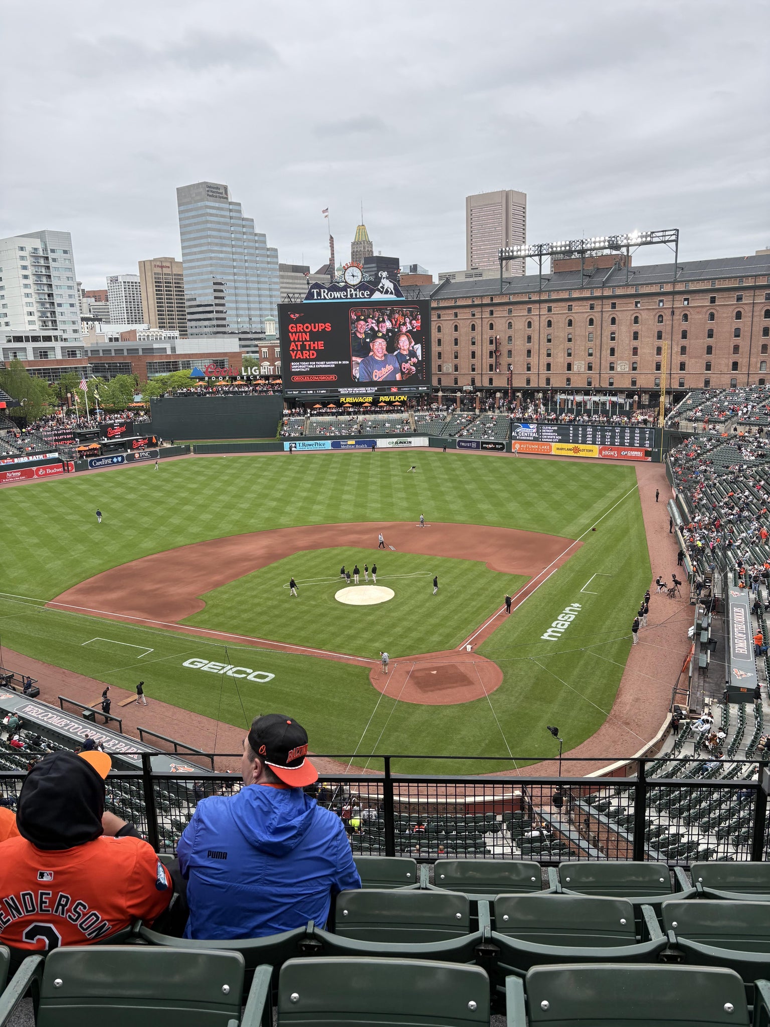 Real Fan View taken from Section 342 at Oriole Park at Camden Yards by Karen H