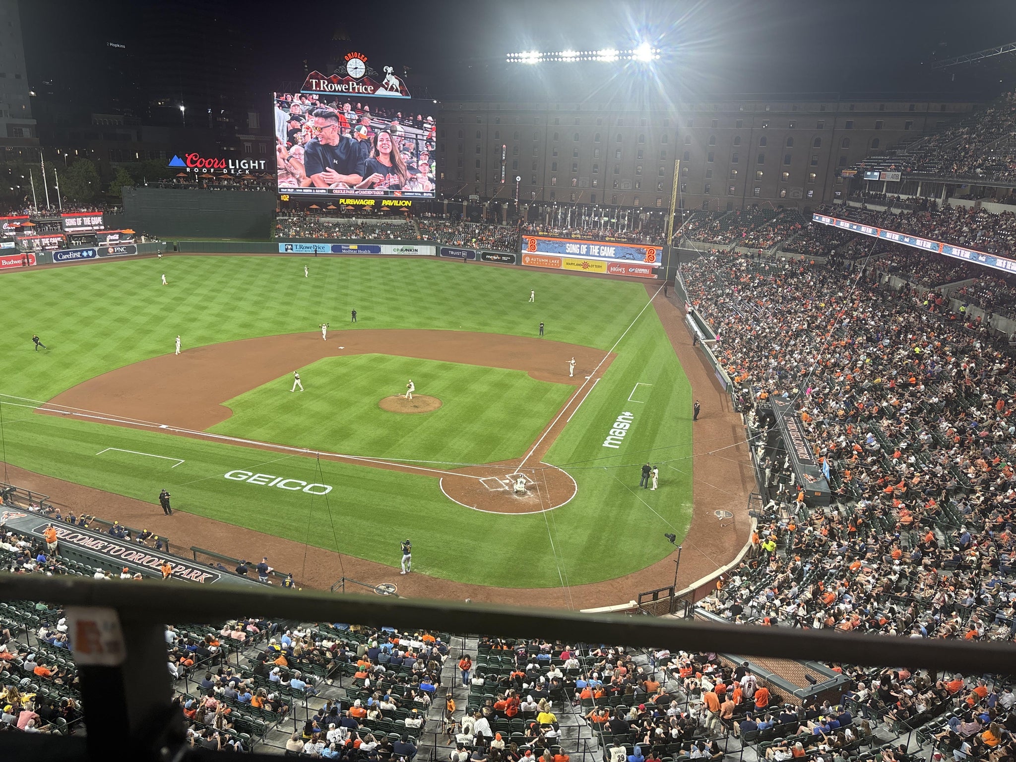 Real Fan View taken from Section 344 at Oriole Park at Camden Yards by Timothy M