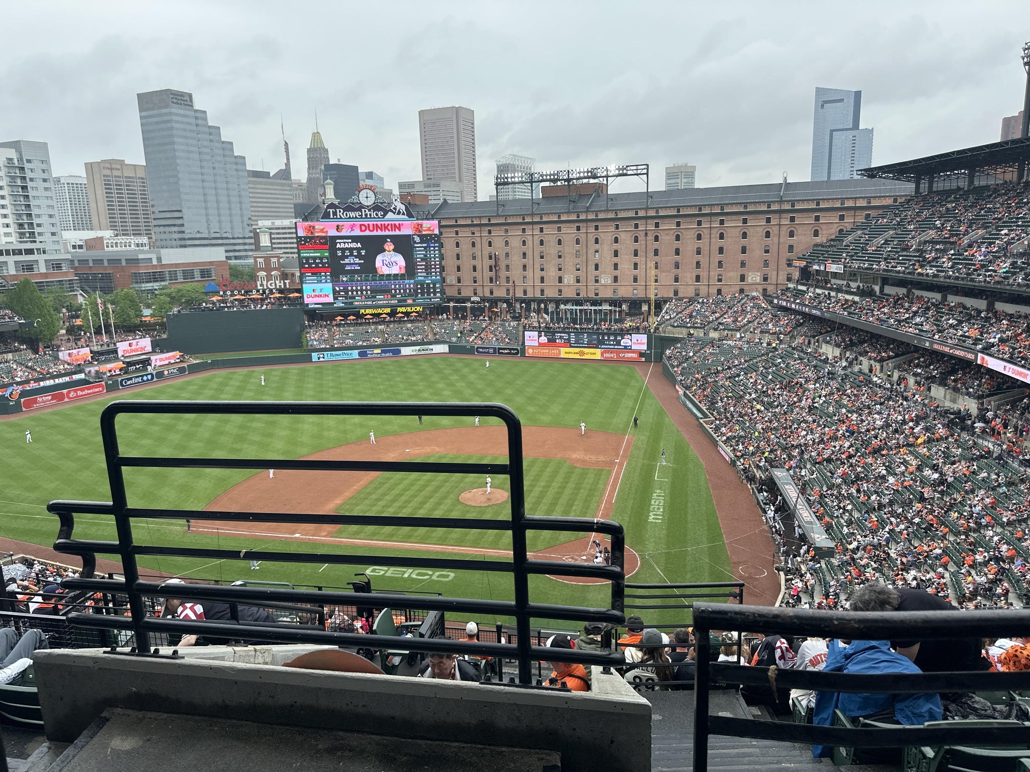 Real Fan View taken from Section 344 at Oriole Park at Camden Yards by Christine F