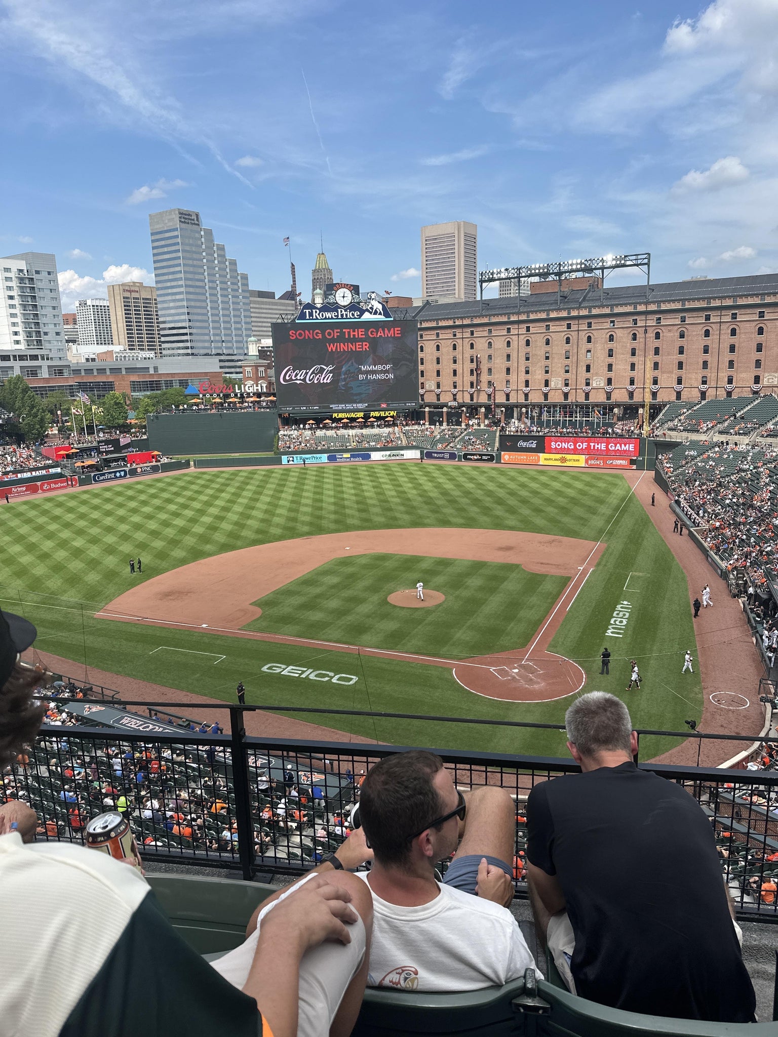 Real Fan View taken from Section 344 at Oriole Park at Camden Yards by Bradley W