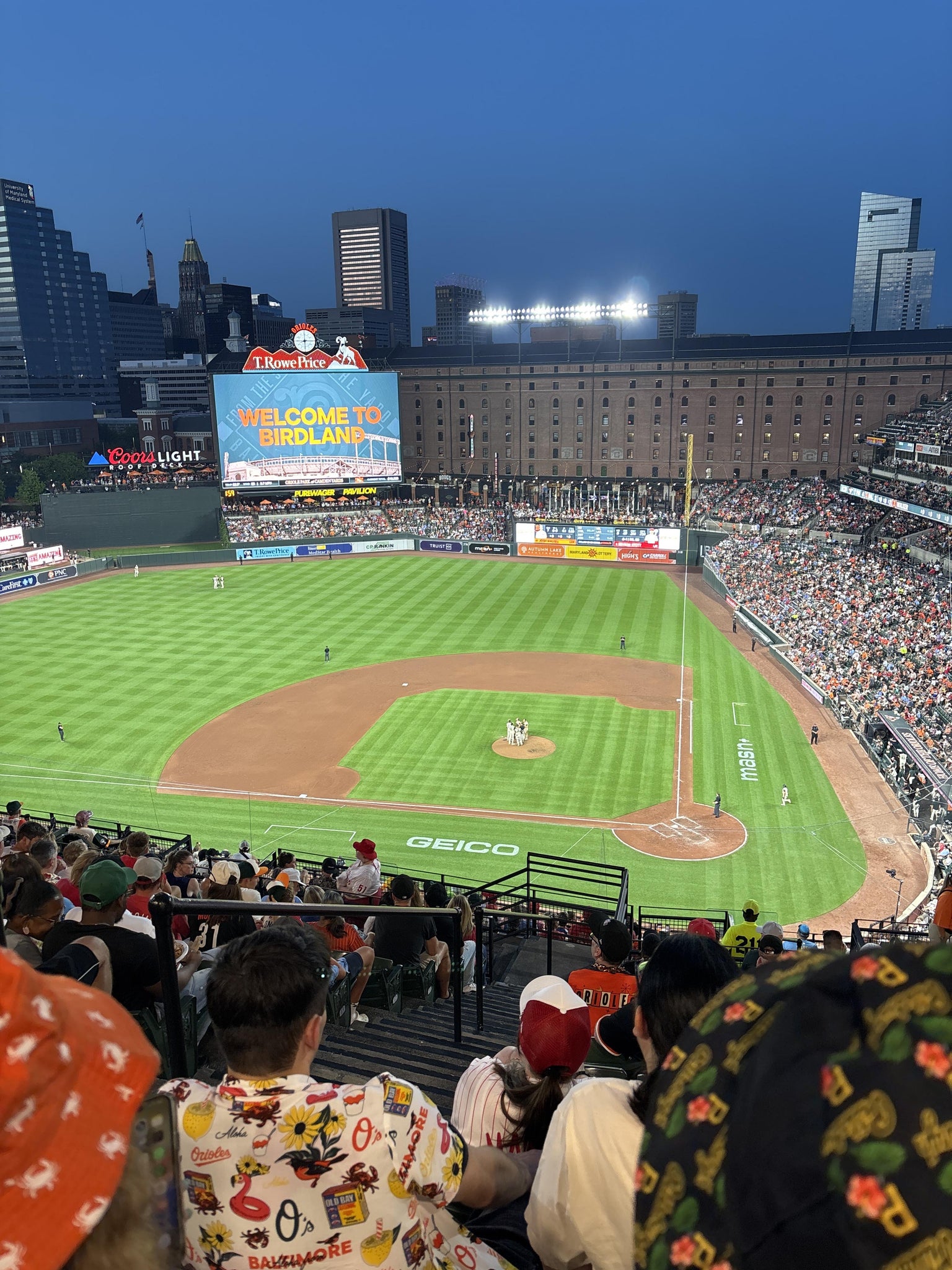 Real Fan View taken from Section 346 at Oriole Park at Camden Yards by Matthew O