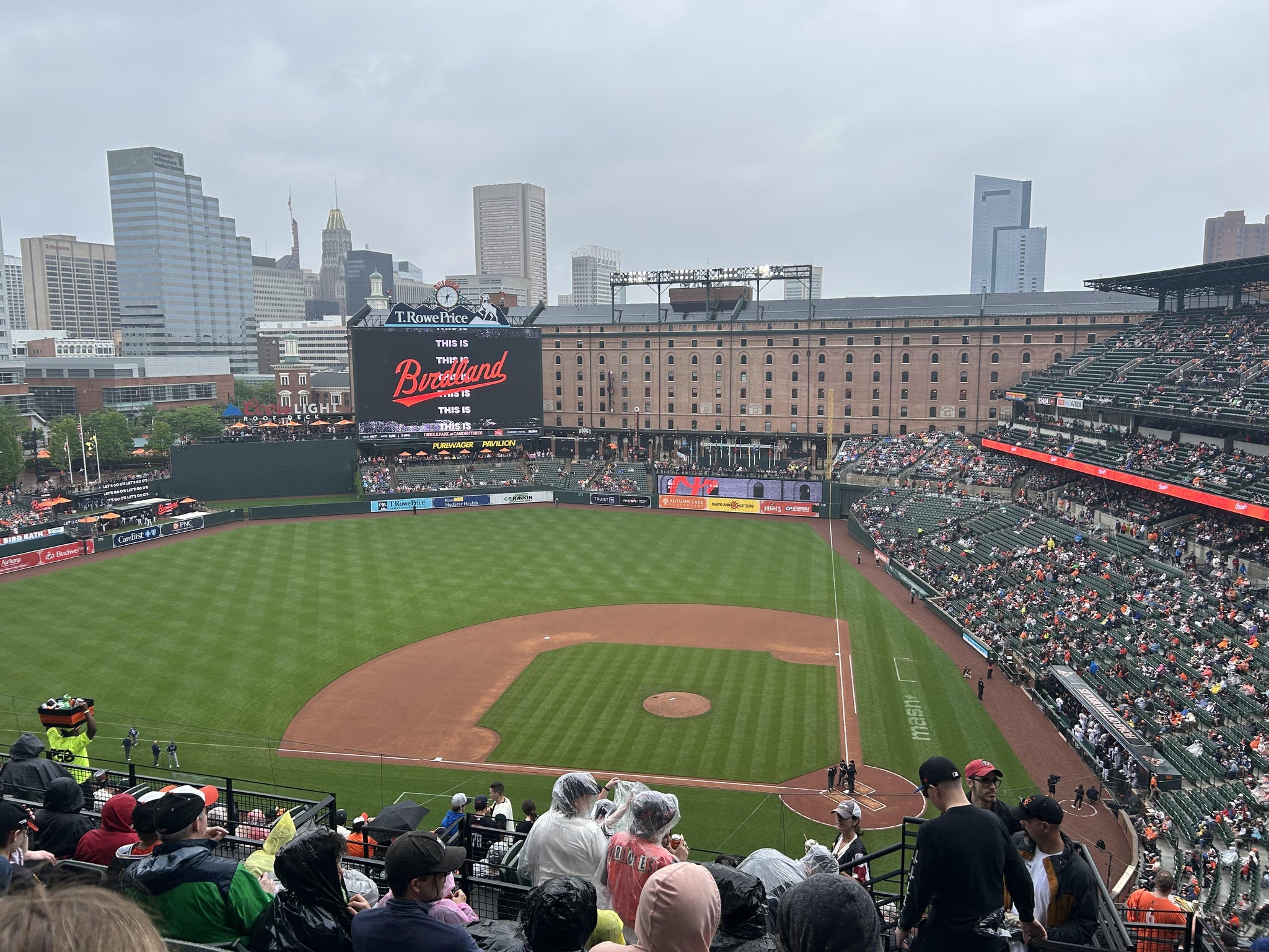 Real Fan View taken from Section 348 at Oriole Park at Camden Yards by Eric M