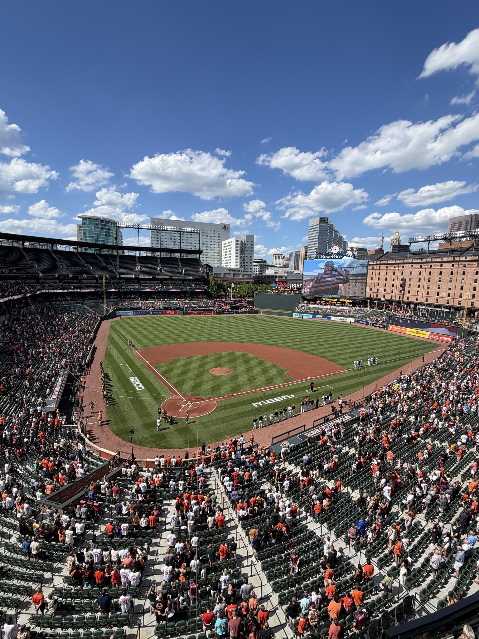 Real Fan View taken from Section 352 at Oriole Park at Camden Yards by Valerie S