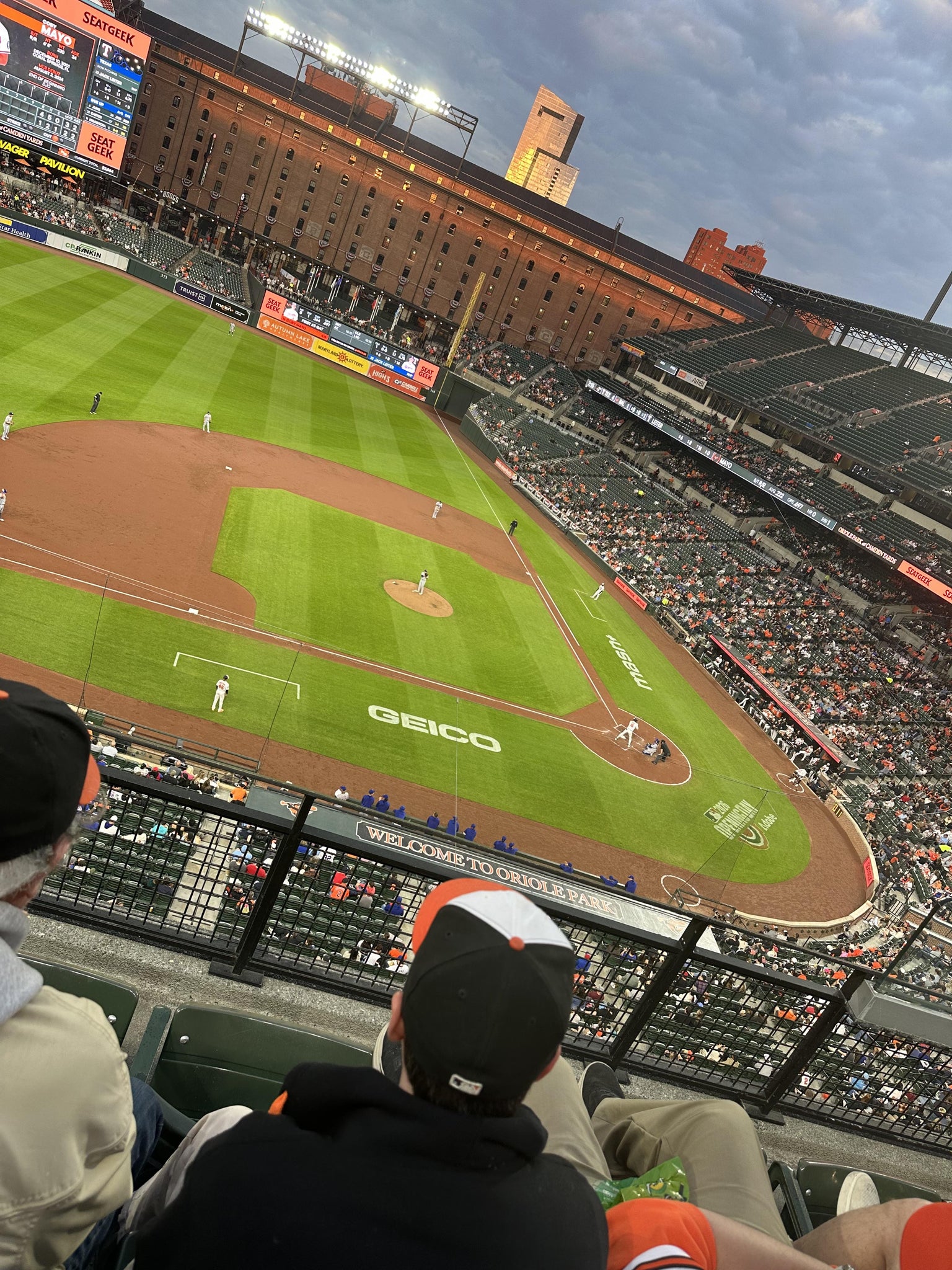 Real Fan View taken from Section 354 at Oriole Park at Camden Yards by Kathryn B