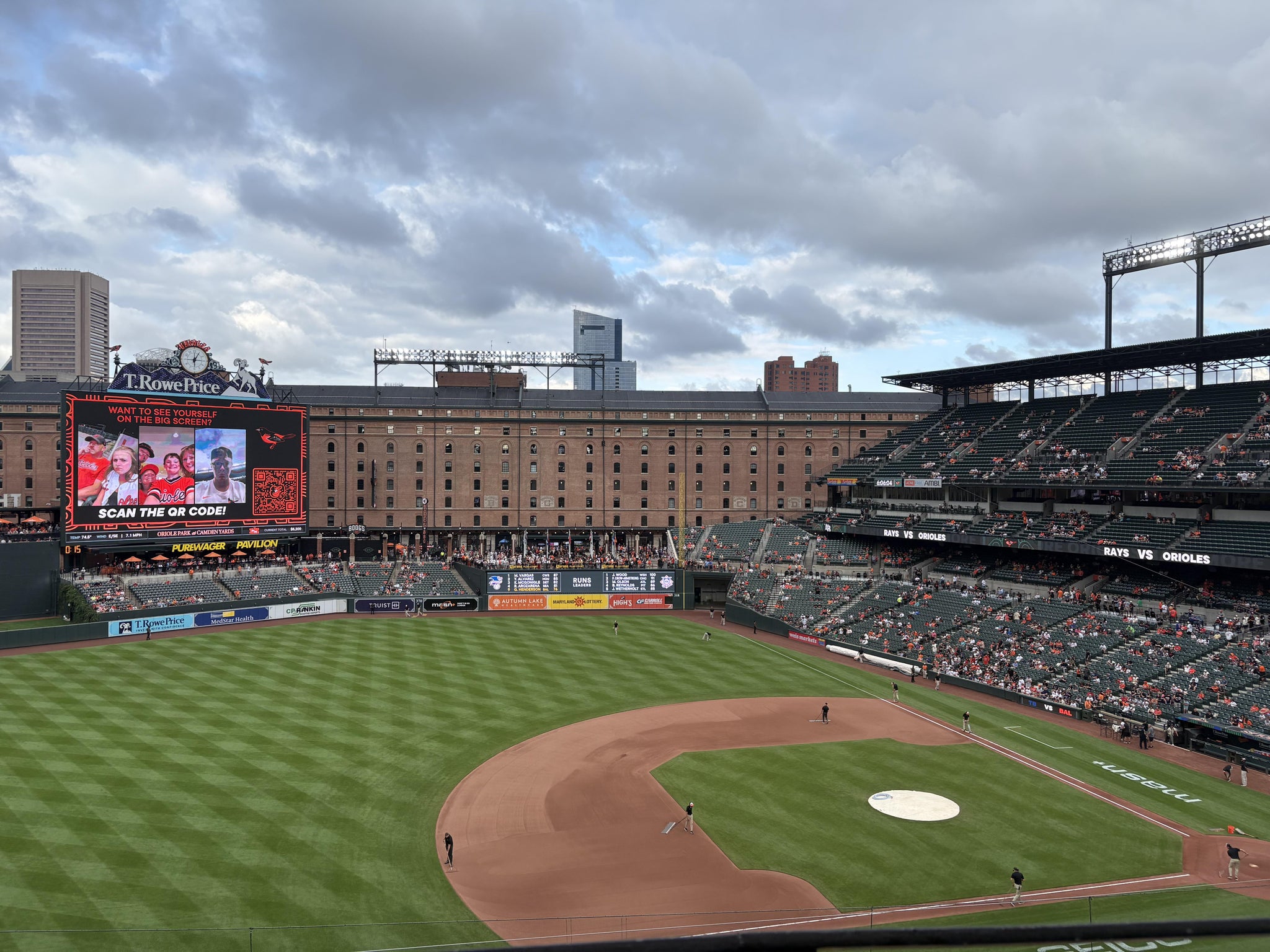 Real Fan View taken from Section 358 at Oriole Park at Camden Yards by Ann-windsor B