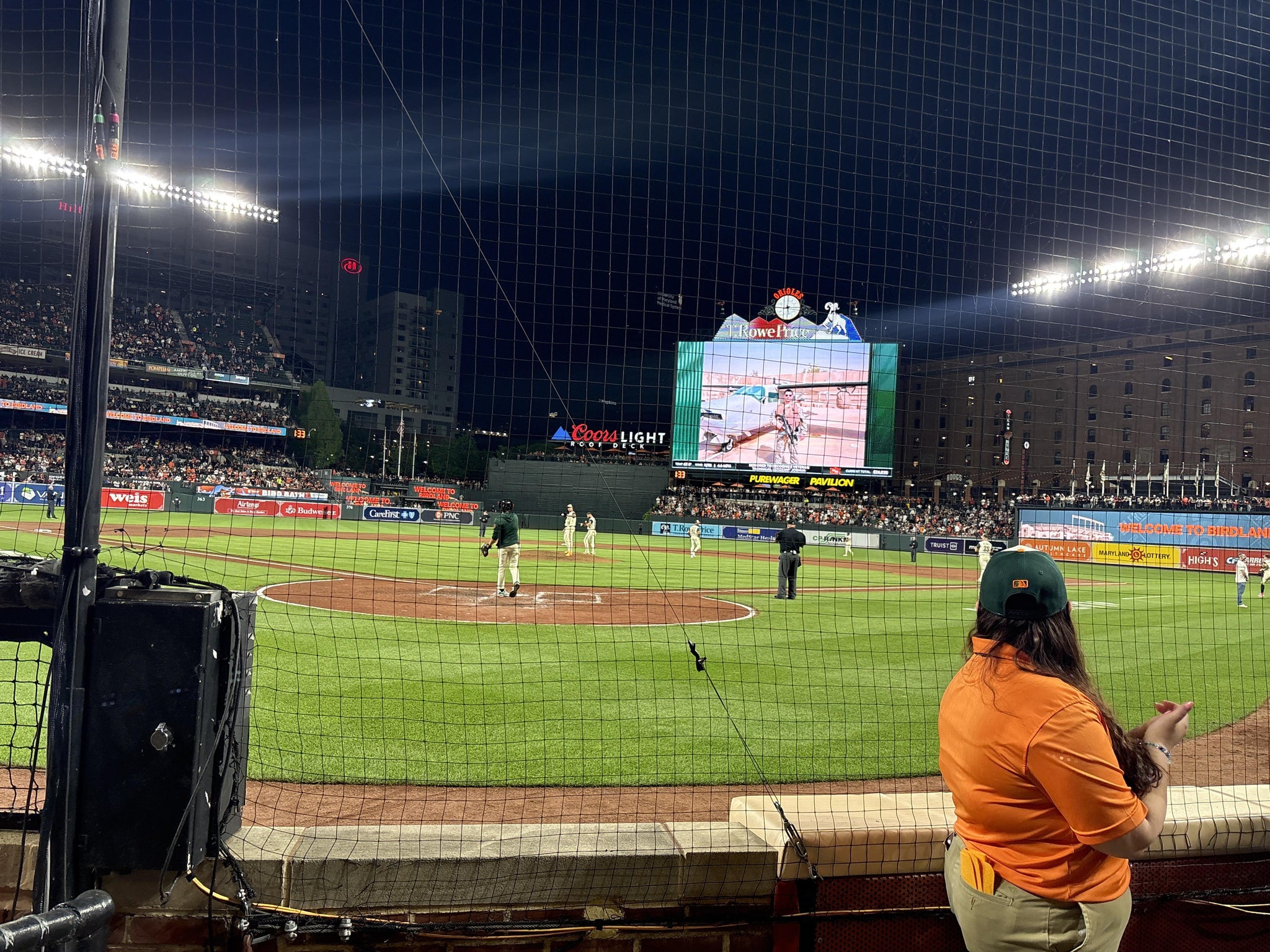 Real Fan View taken from Section 36 at Oriole Park at Camden Yards by Chris C