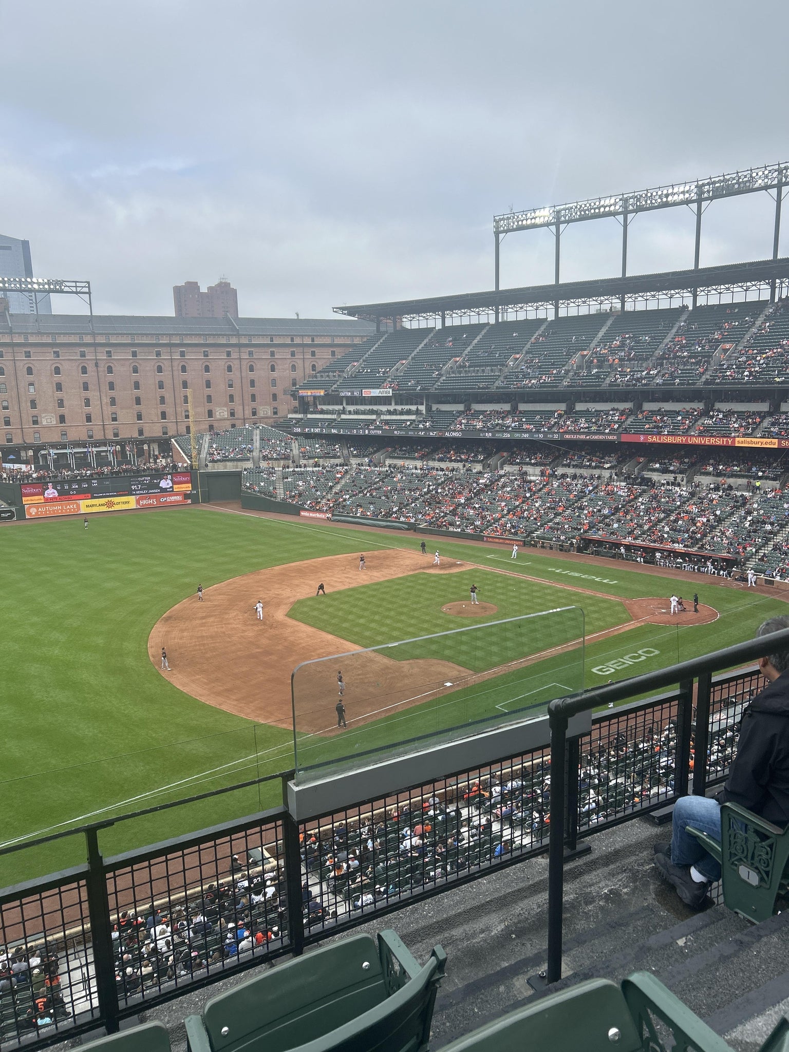 Real Fan View taken from Section 362 at Oriole Park at Camden Yards by Jasmine J