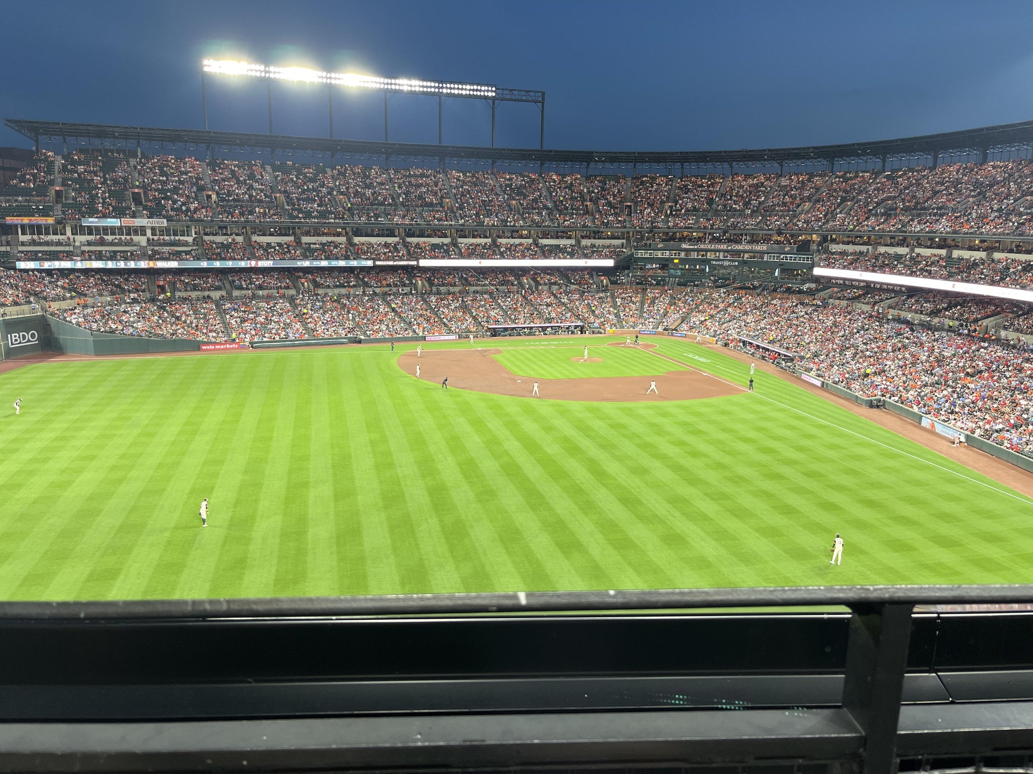 Real Fan View taken from Section 388 at Oriole Park at Camden Yards by Christopher H