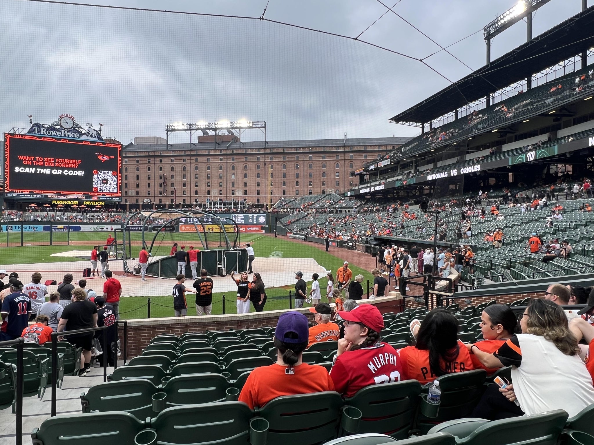 Vue réelle des fans prise de la Section 42 au site Oriole Park at Camden Yards par Alaina K