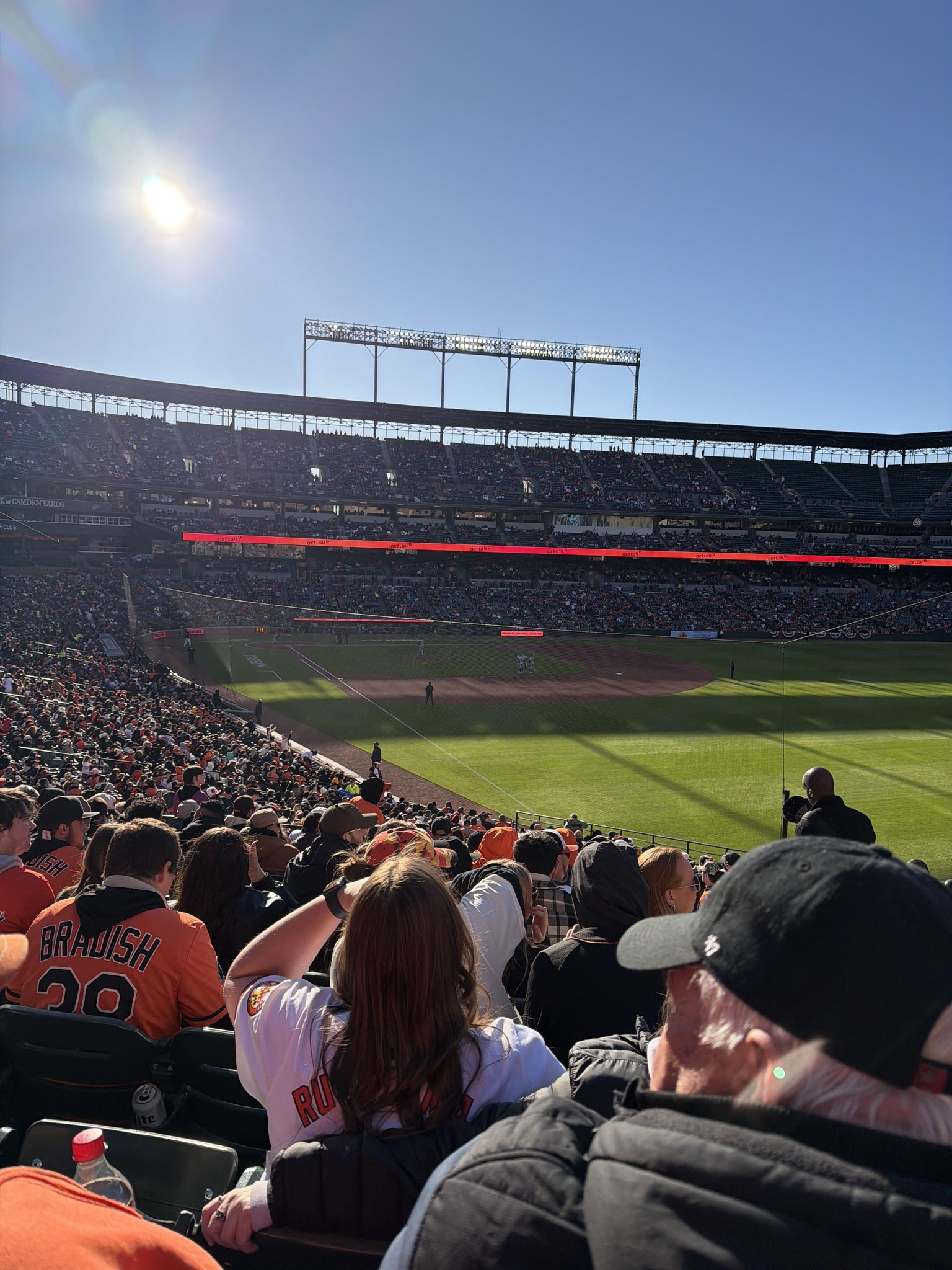 Real Fan View taken from Section 5 at Oriole Park at Camden Yards by Kevin H