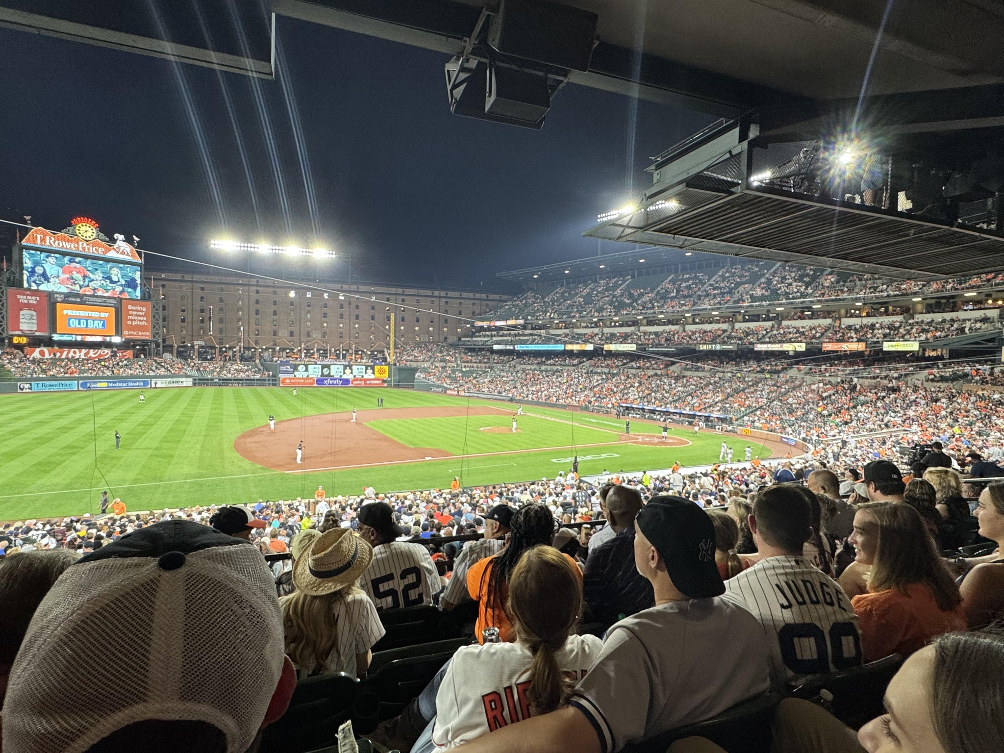 Real Fan View taken from Section 55 at Oriole Park at Camden Yards by John W